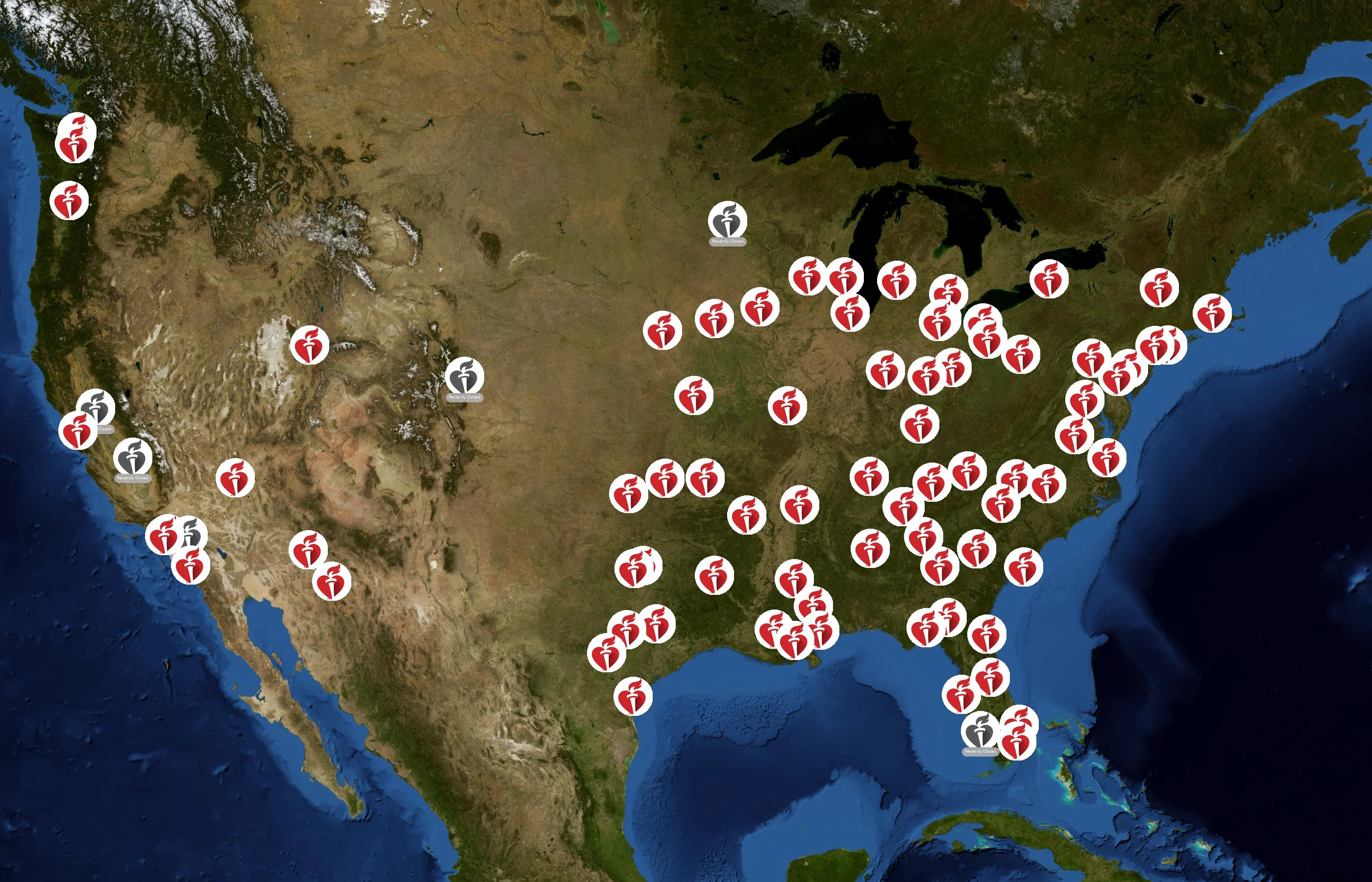 American Heart Association state distribution