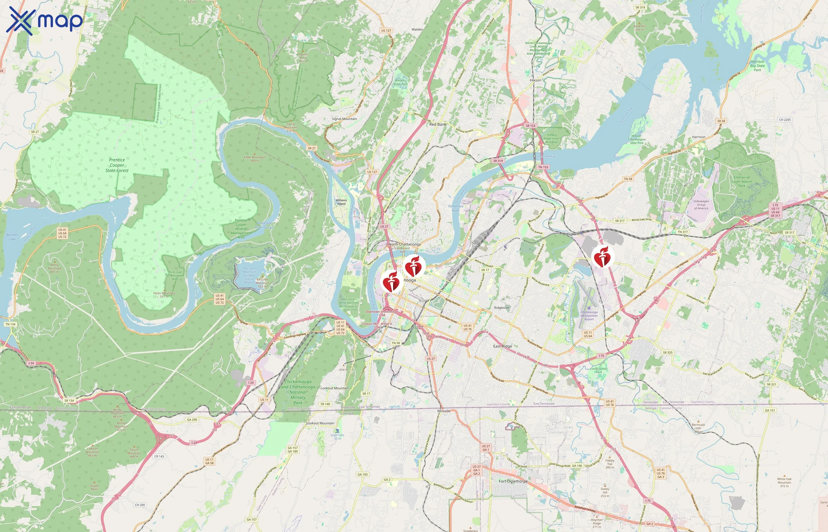American Heart Association area coverage