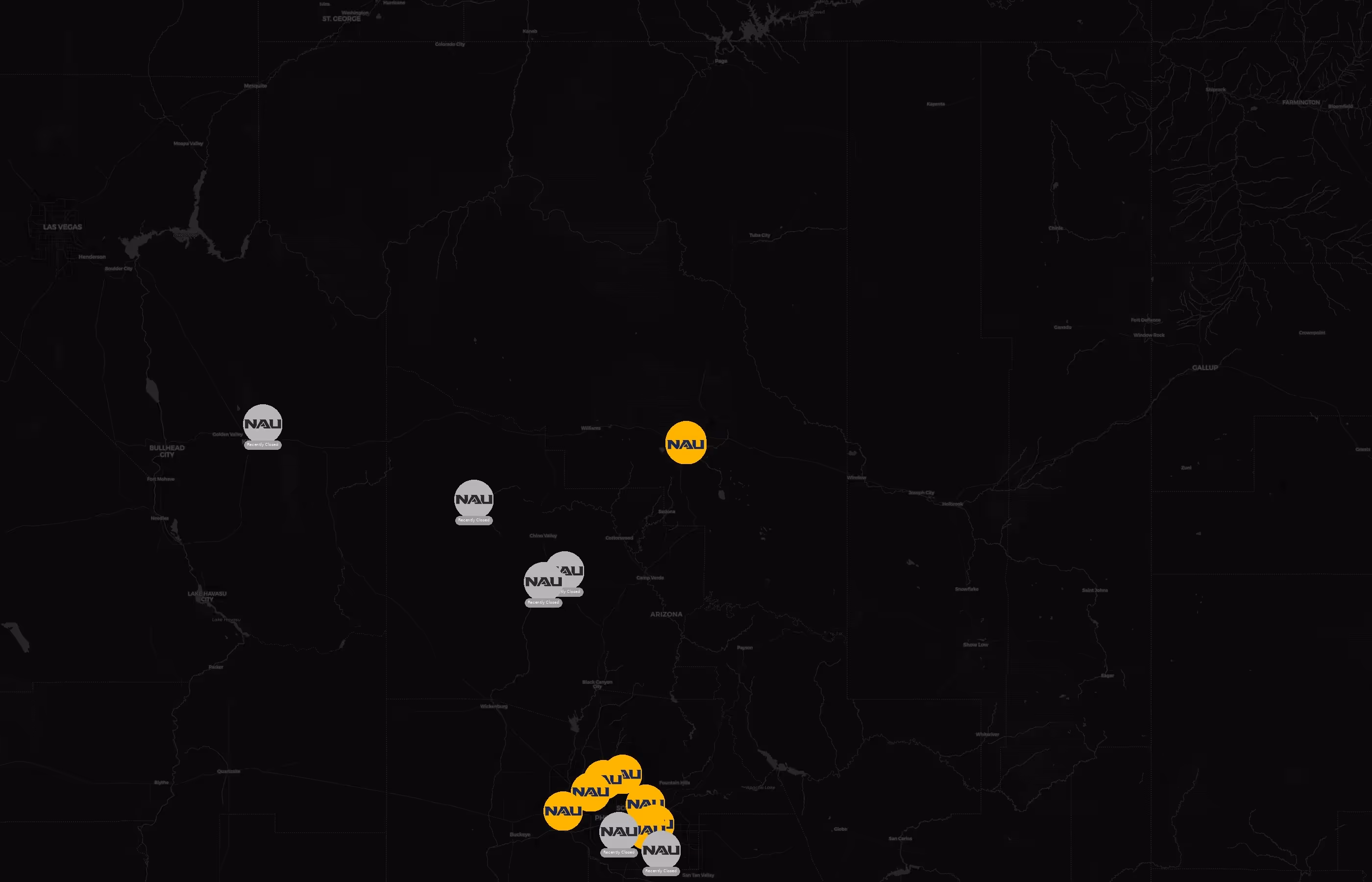 Northern Arizona University city distribution