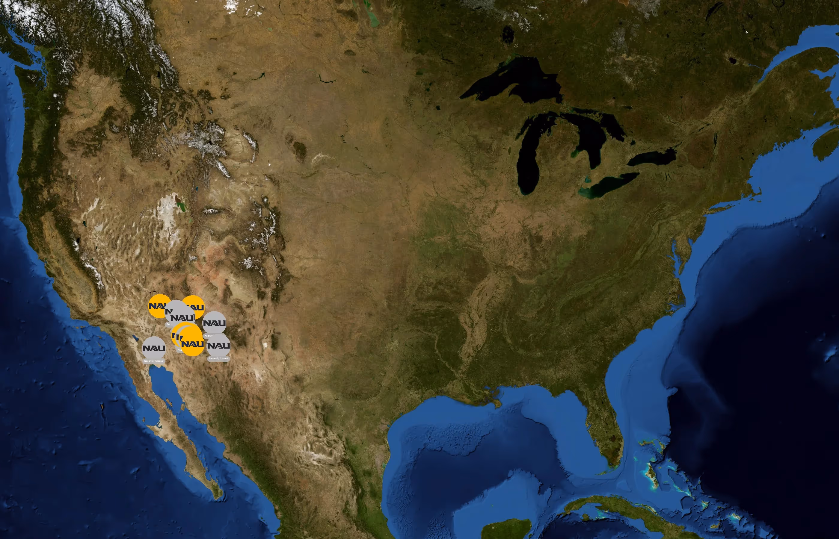Northern Arizona University state distribution