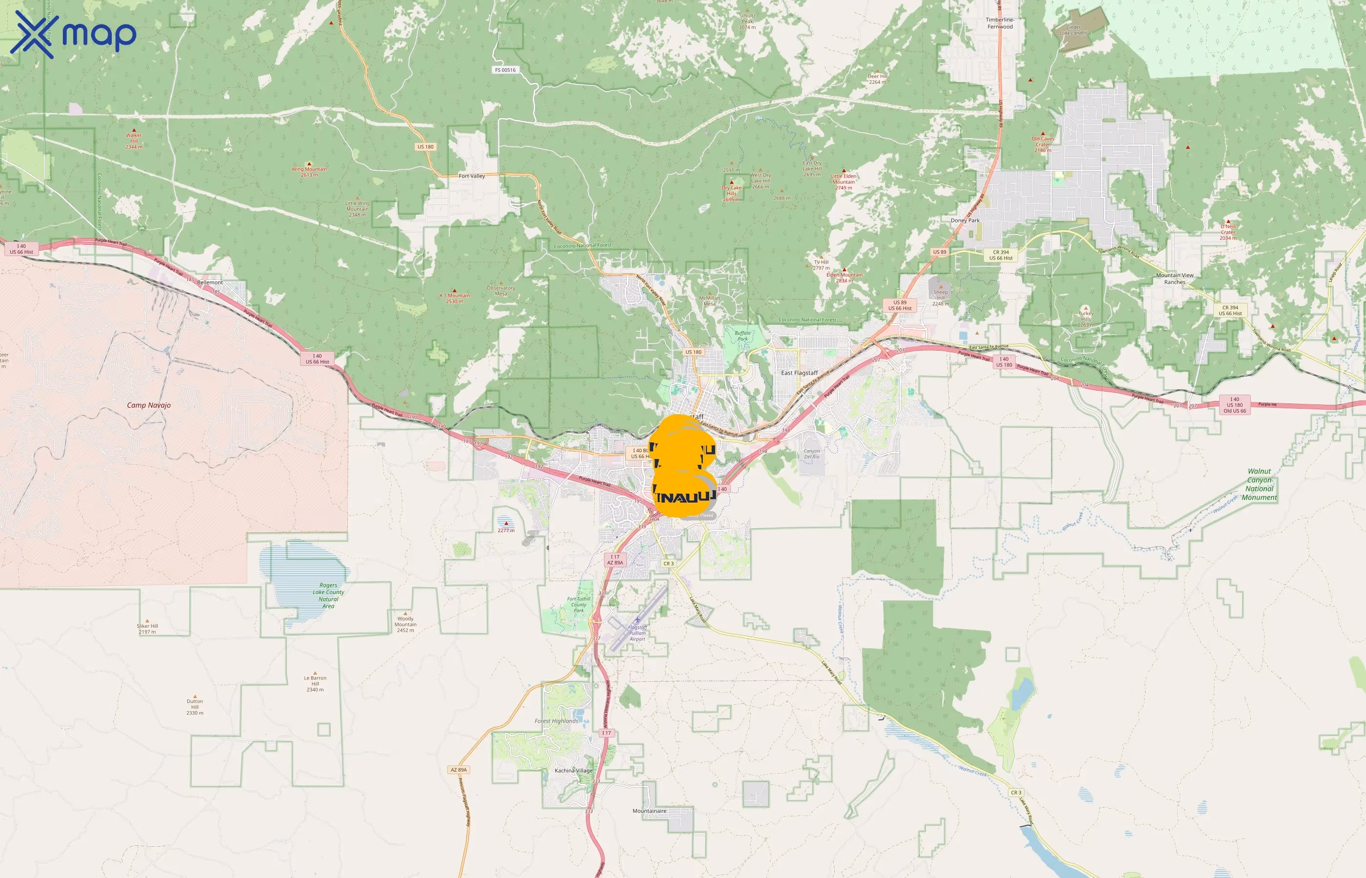 Northern Arizona University area coverage