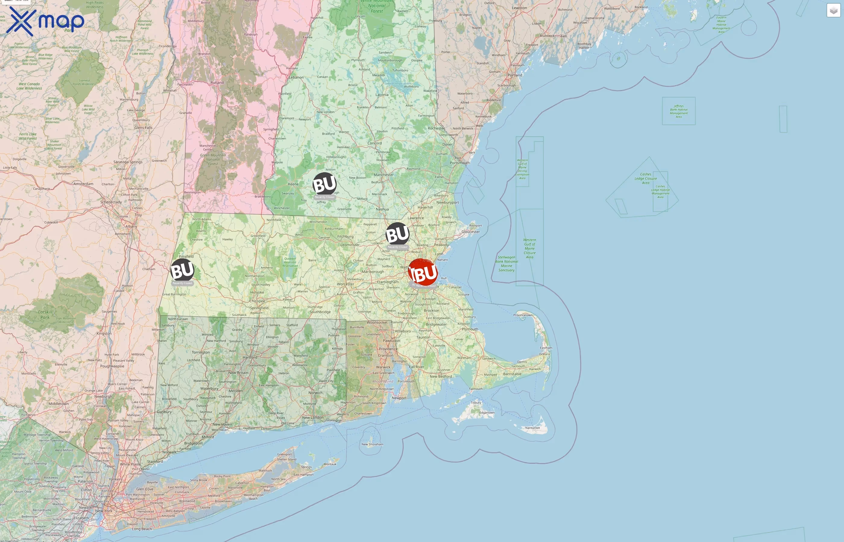 Boston University street hotspots