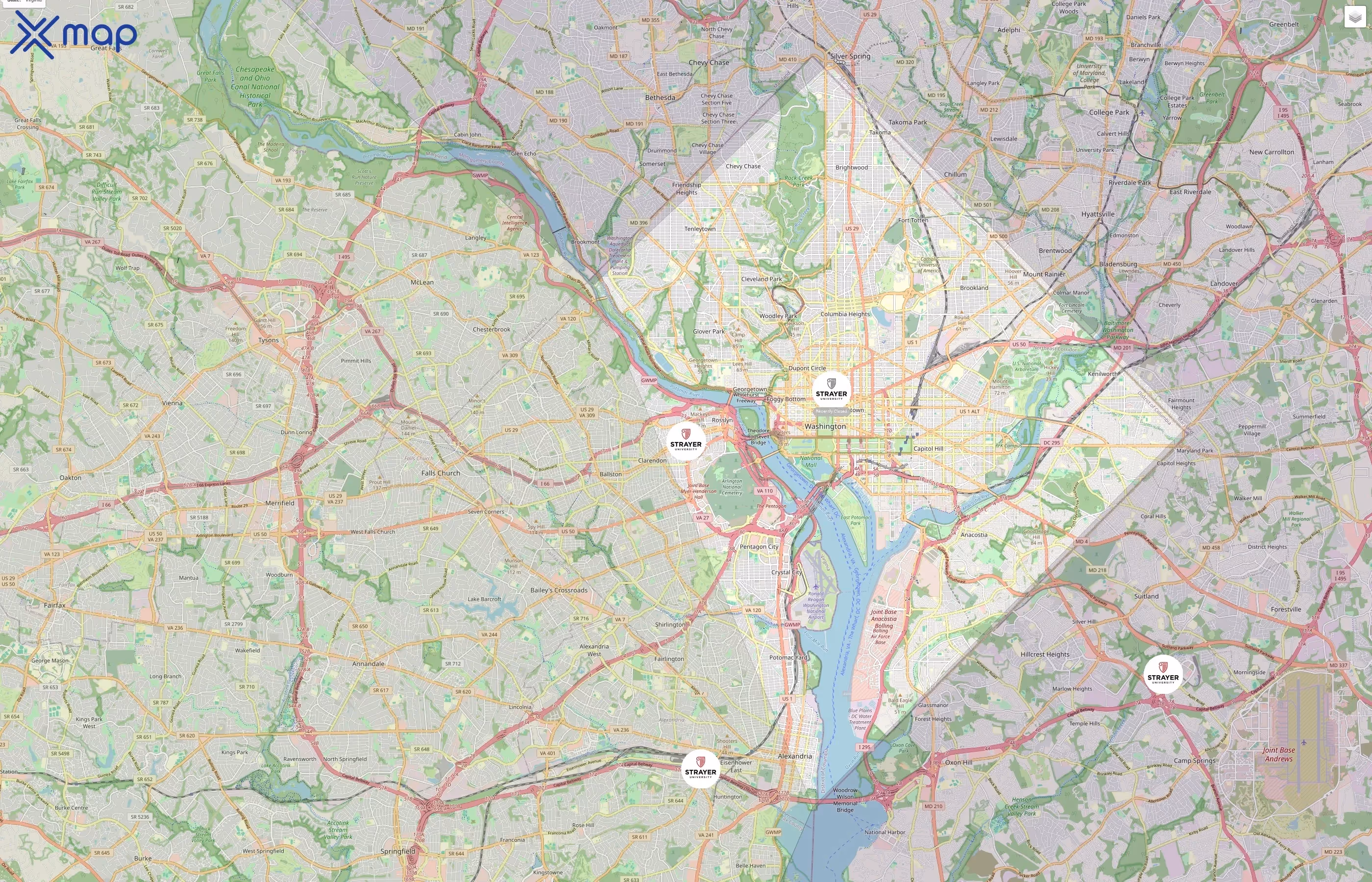 Strayer University traffic data