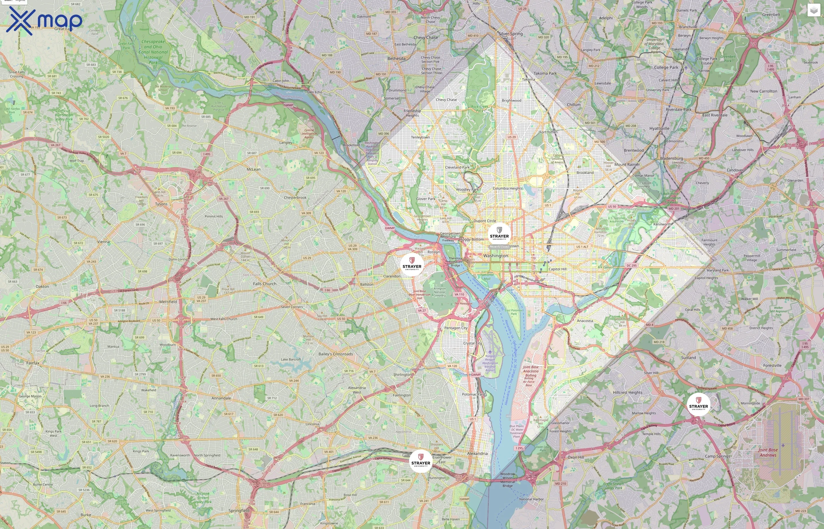 Strayer University traffic data