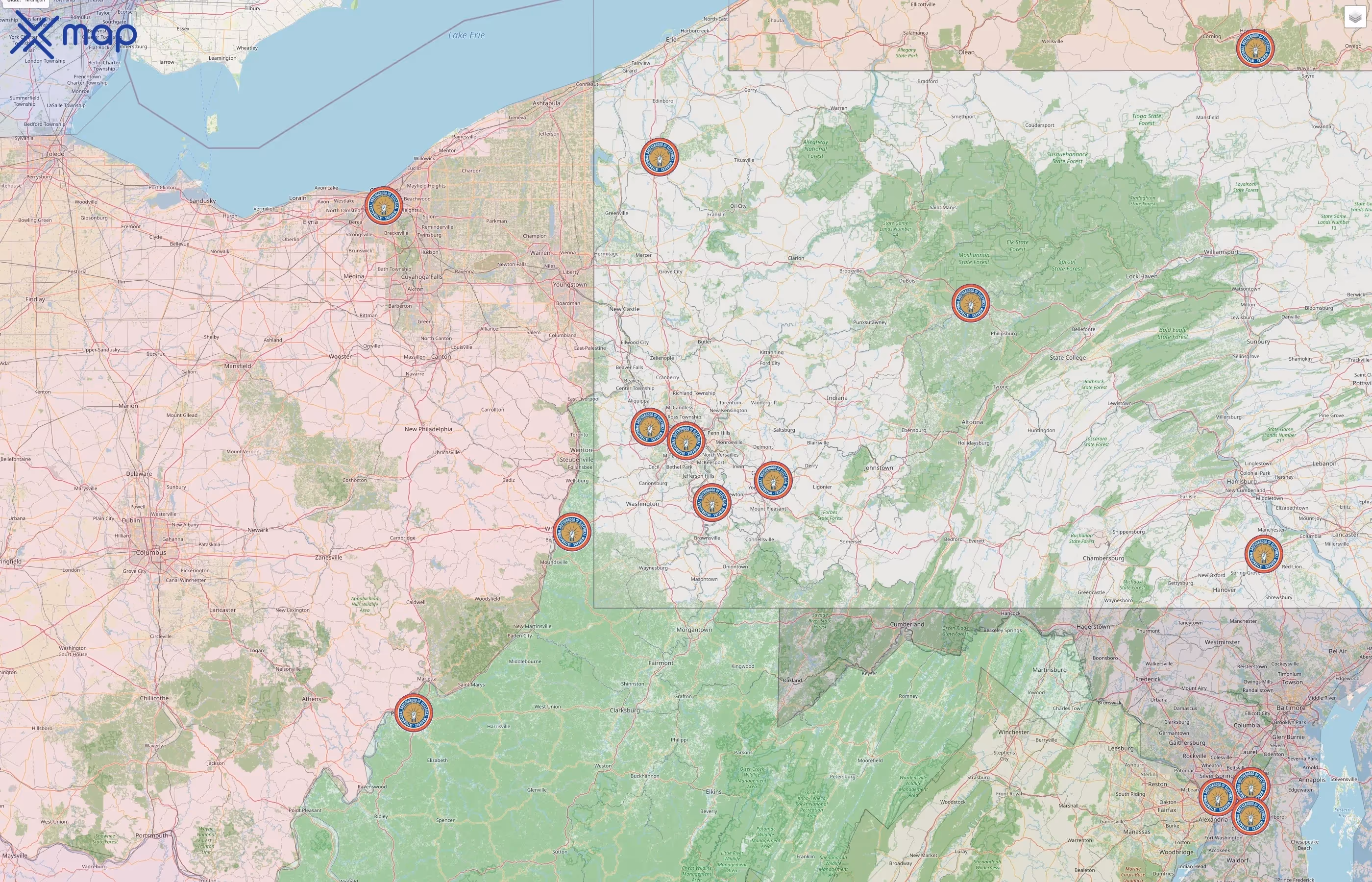 International Brotherhood of Electrical Workers street hotspots