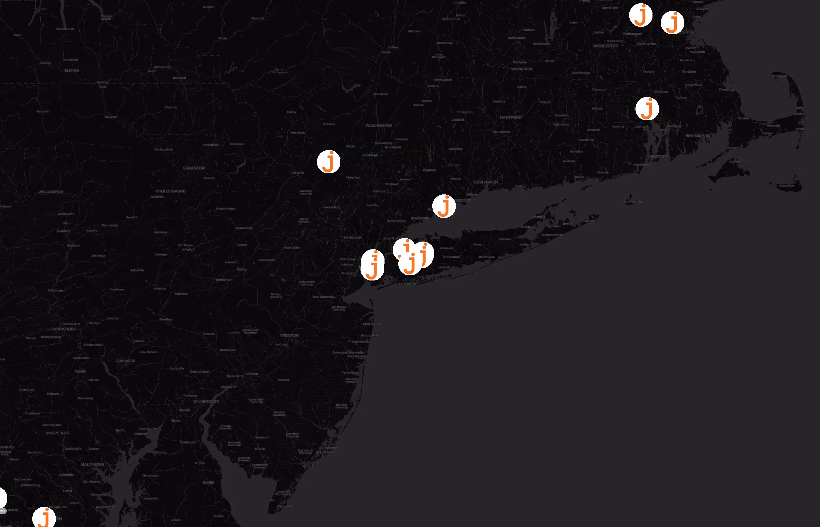 Jovie city distribution