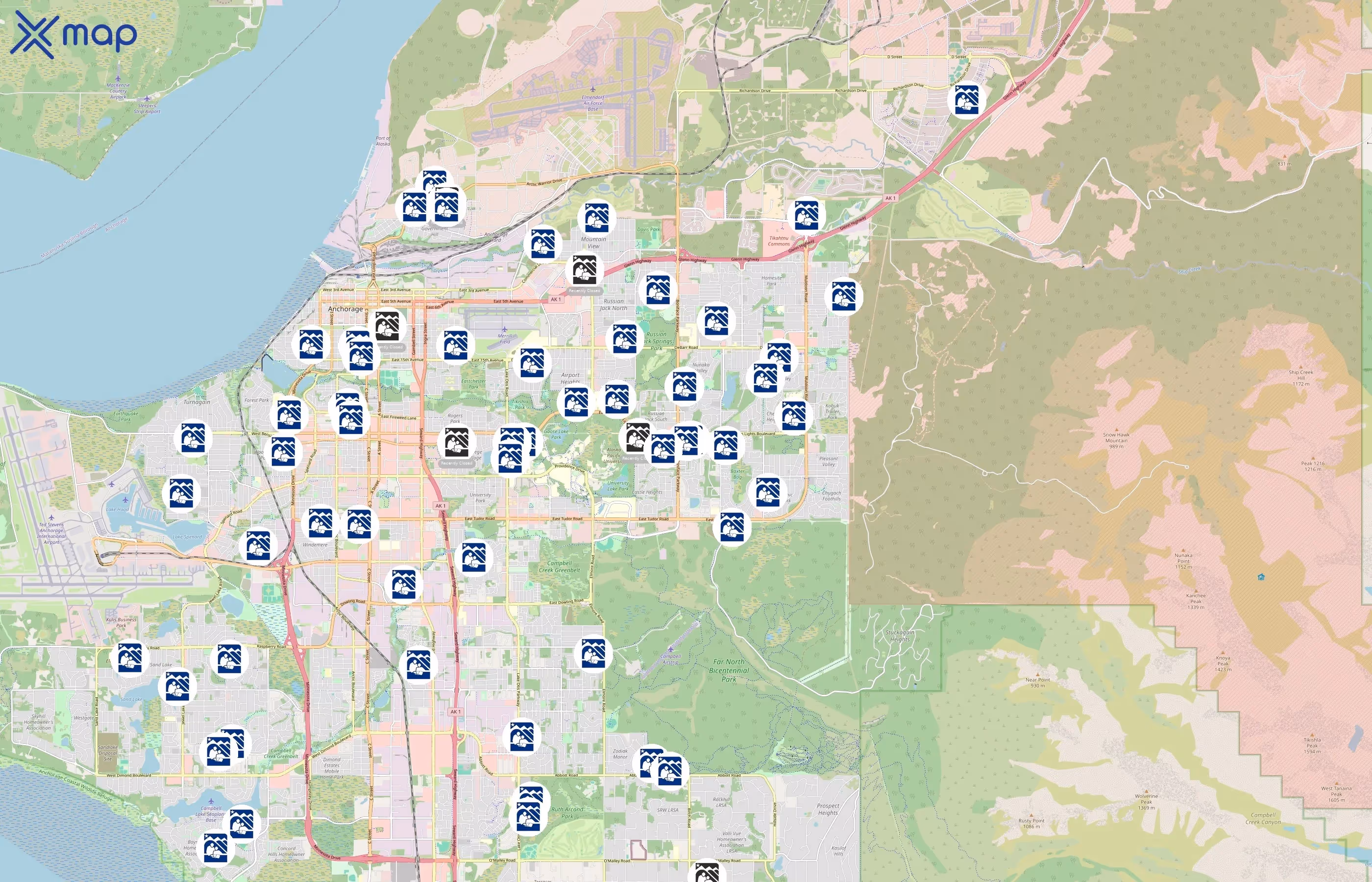 Anchorage School District area coverage