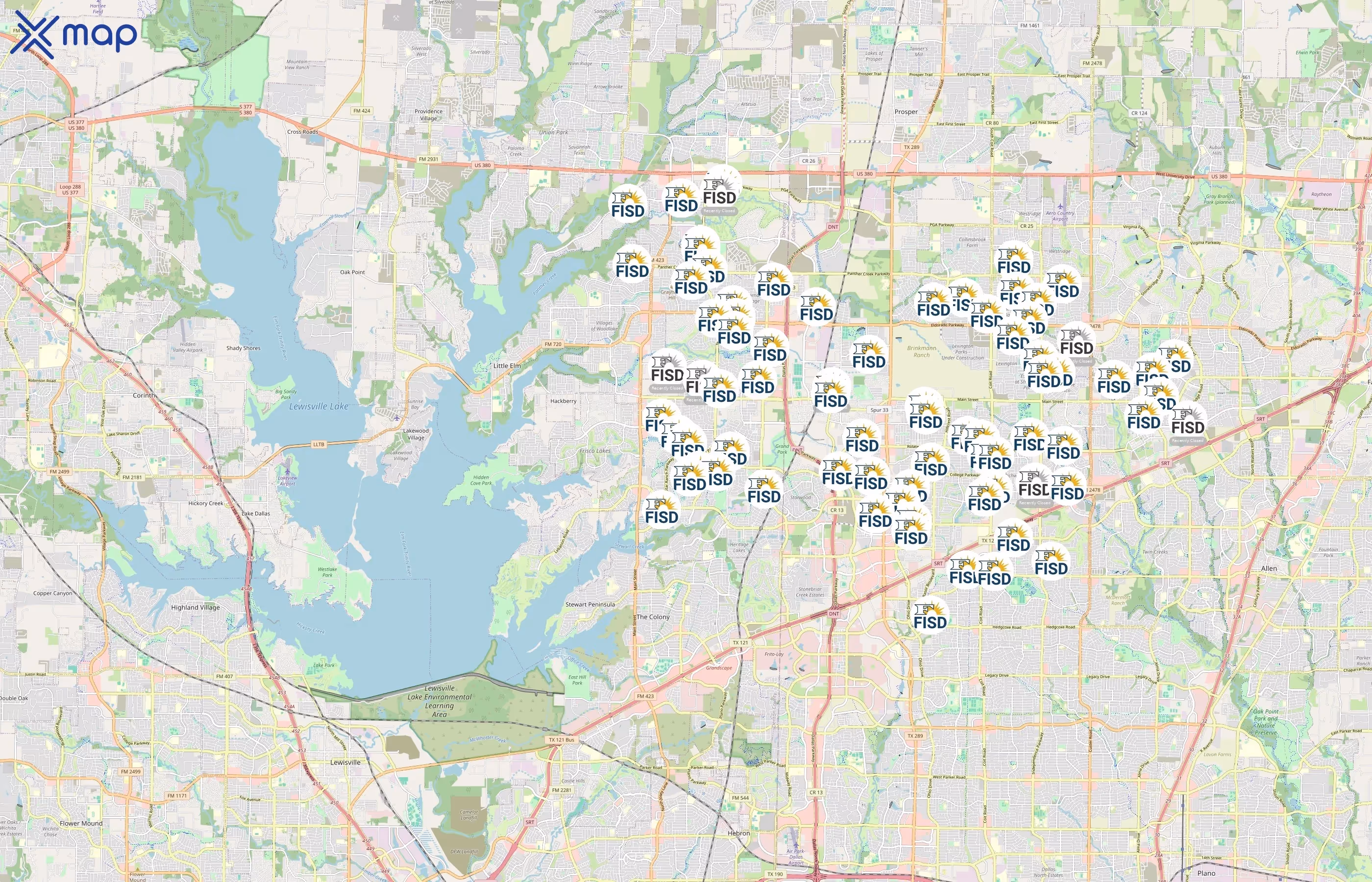 Frisco Independent School District area coverage