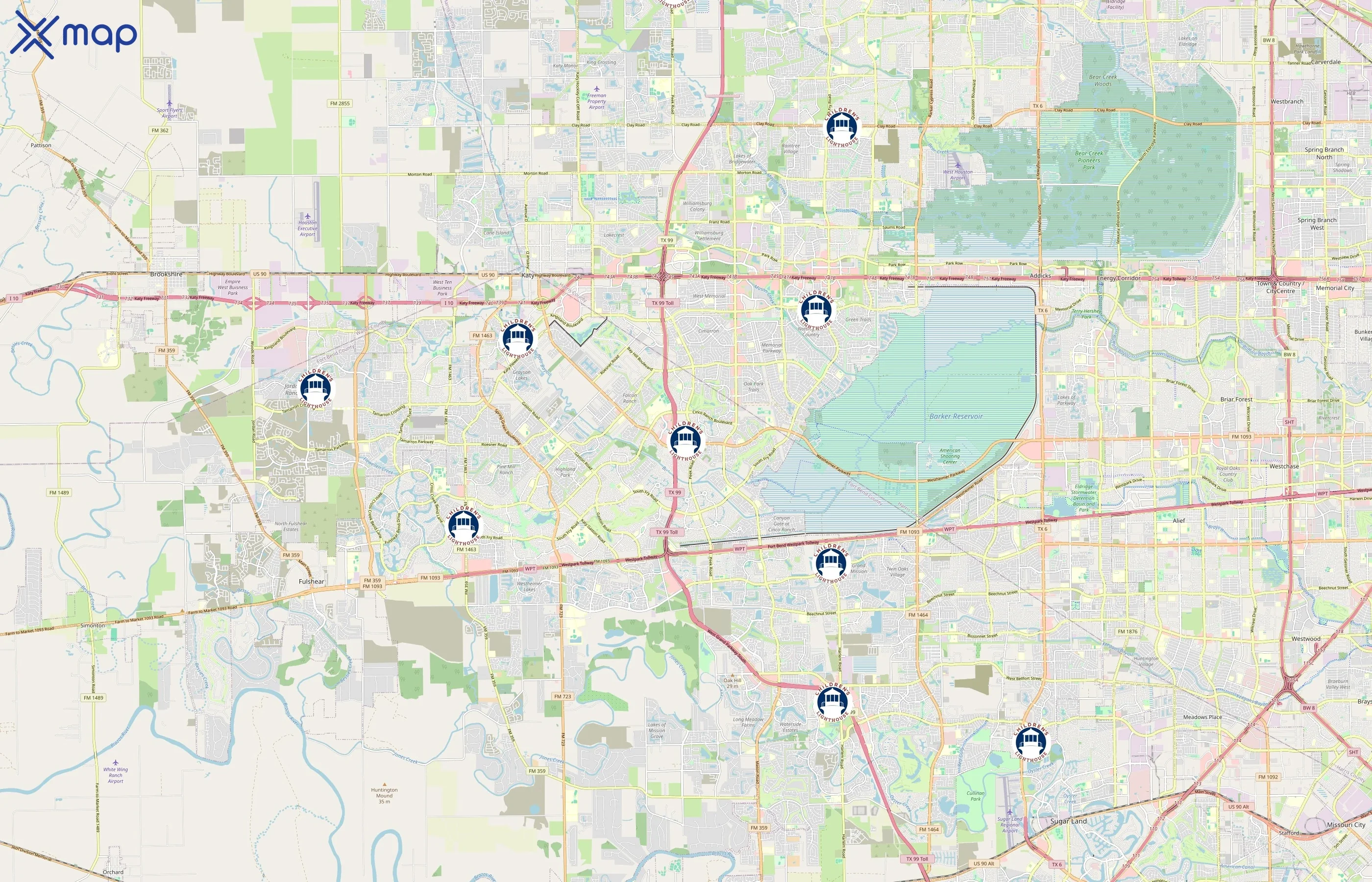 Children's Lighthouse area coverage