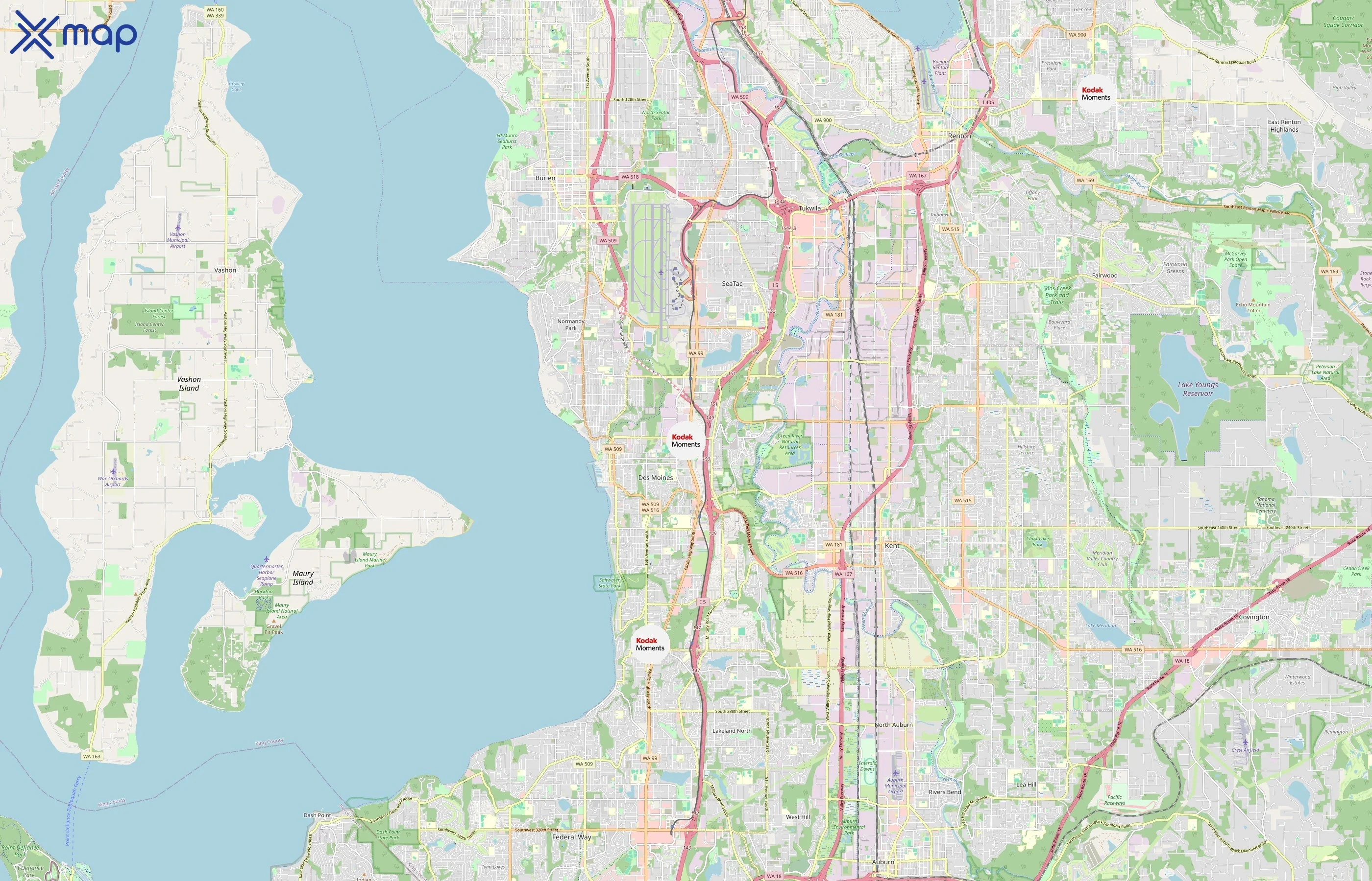 Kodak area coverage
