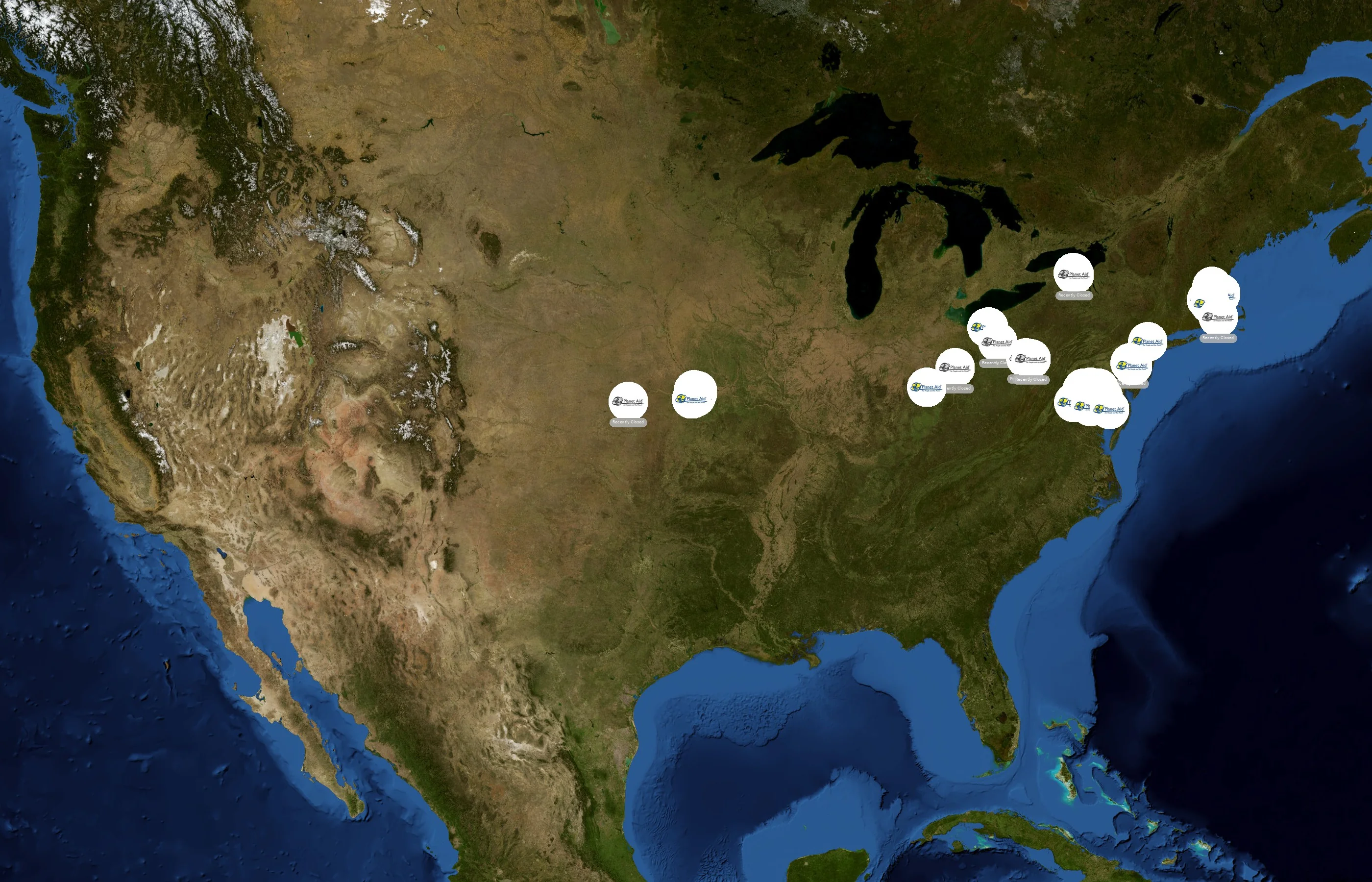 Planet Aid state distribution