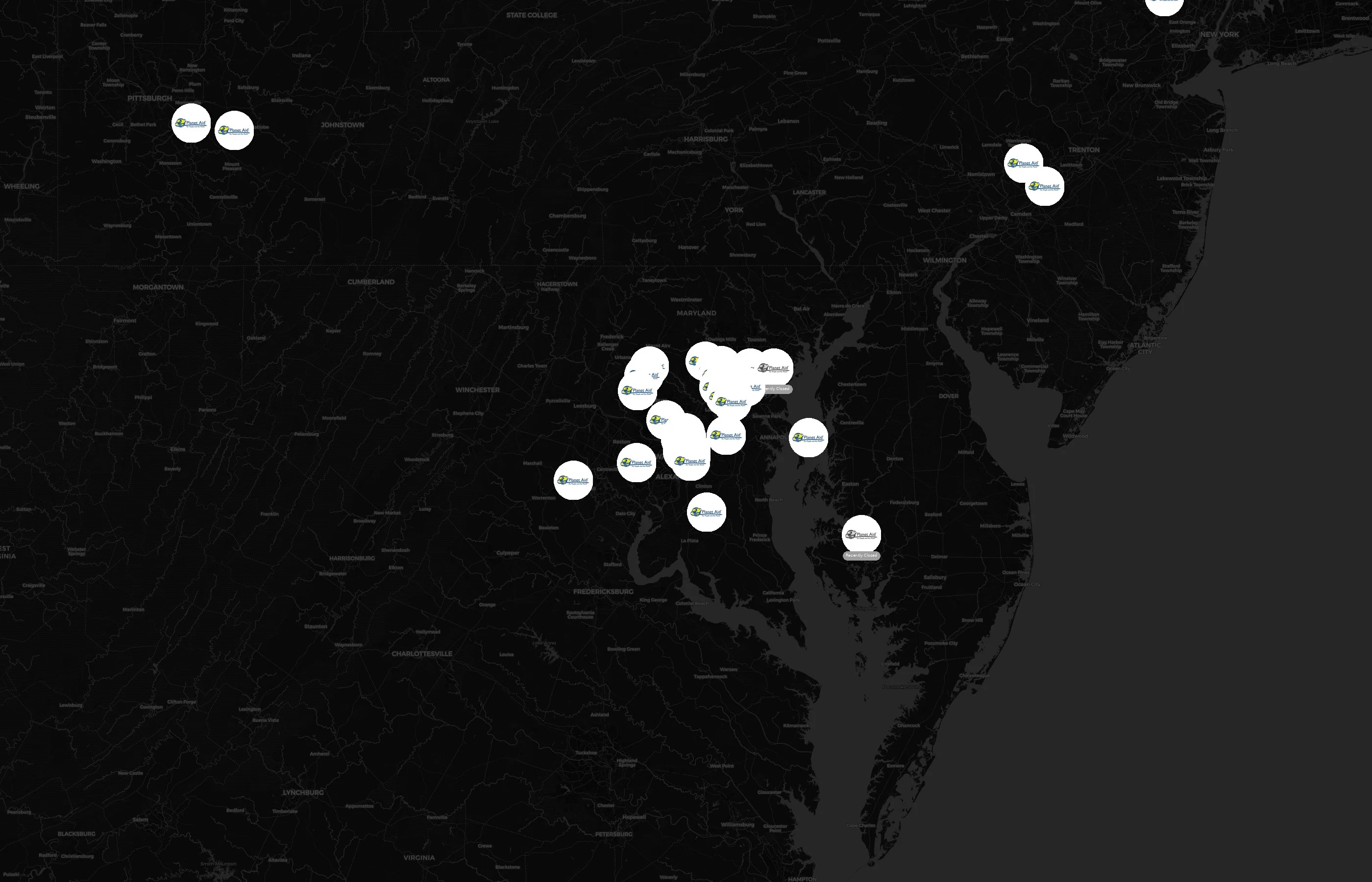 Planet Aid city distribution
