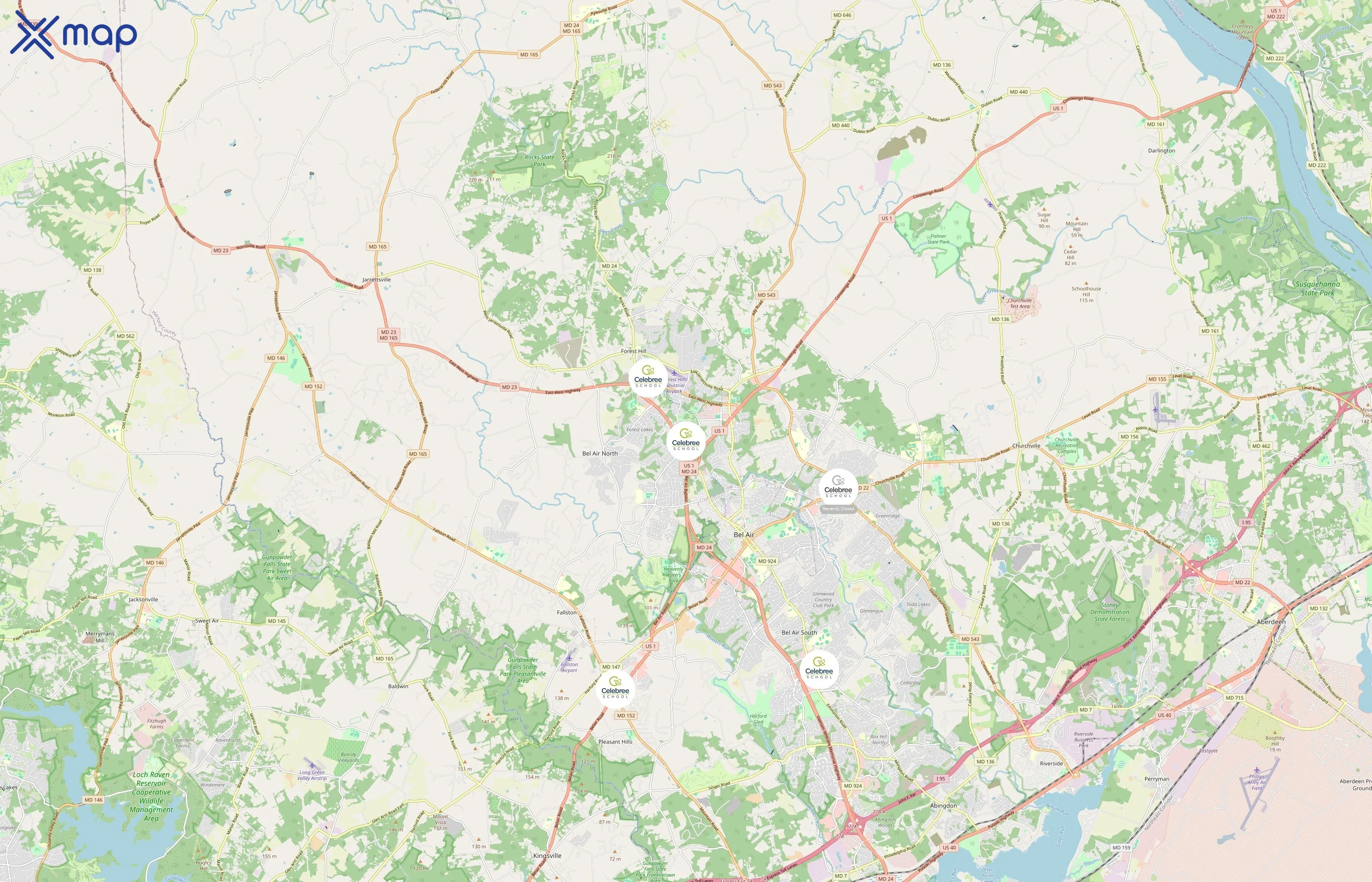 Celebree School area coverage