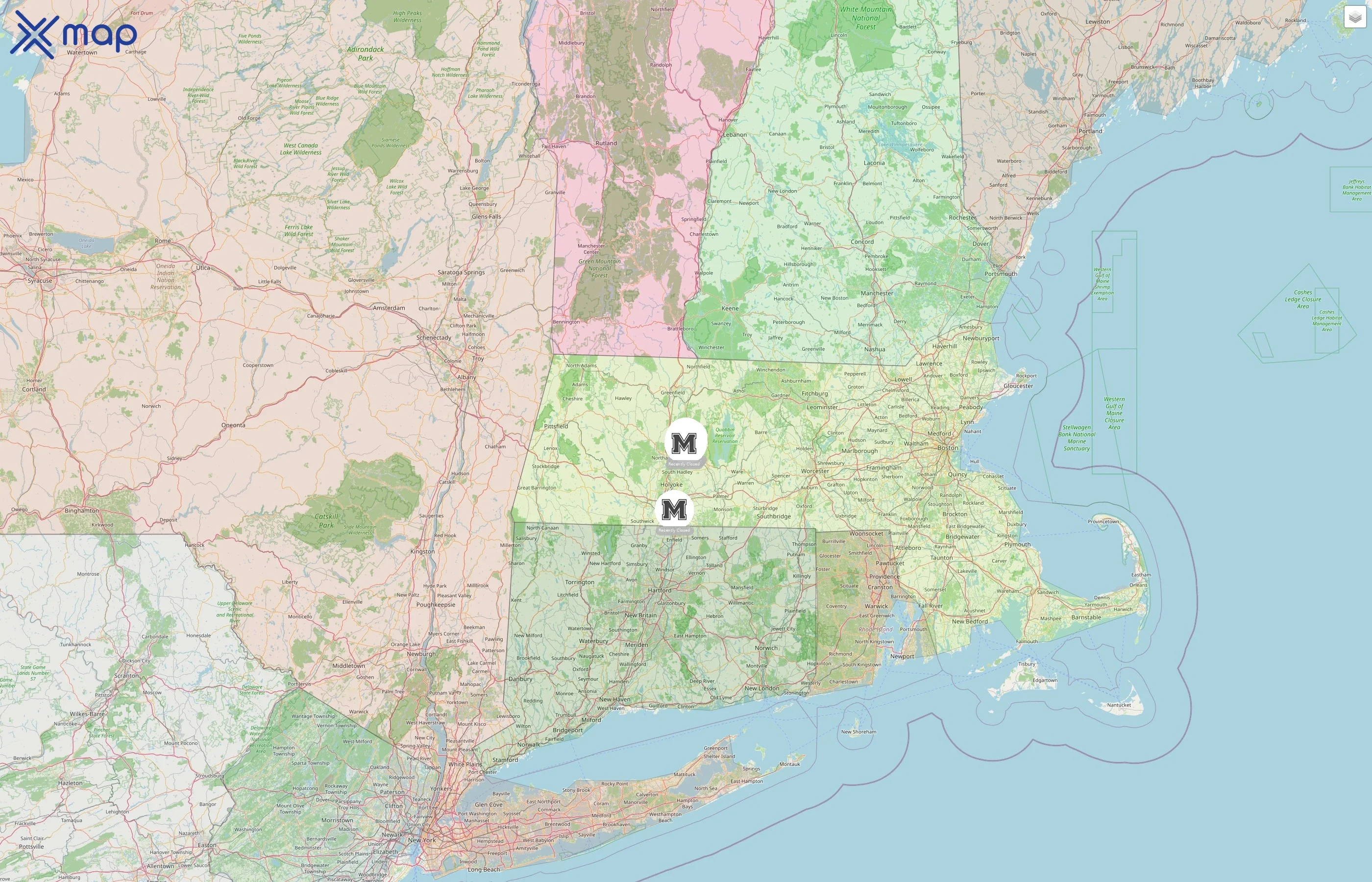 University of Massachusetts Amherst street hotspots