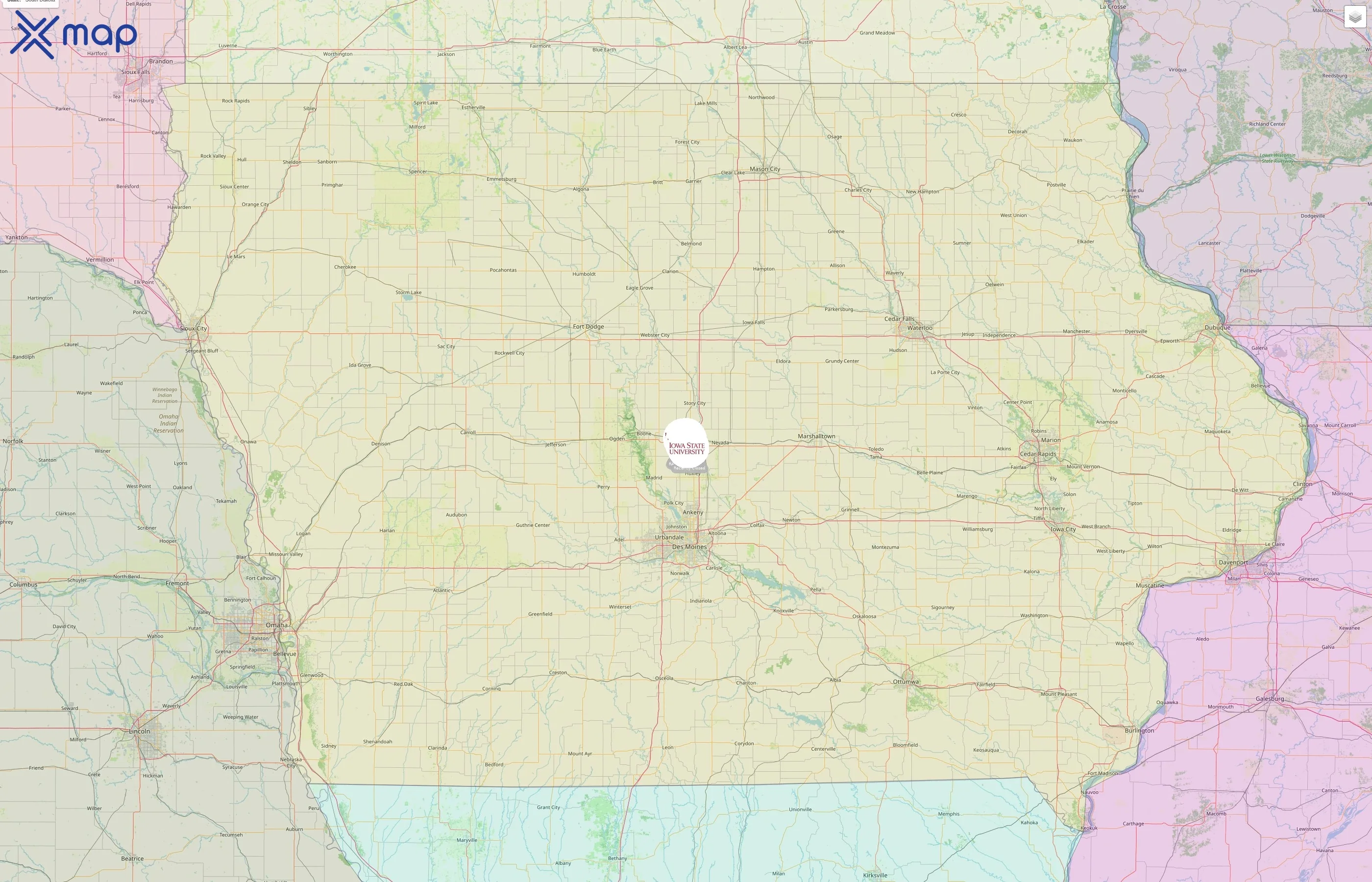 Iowa State University street hotspots