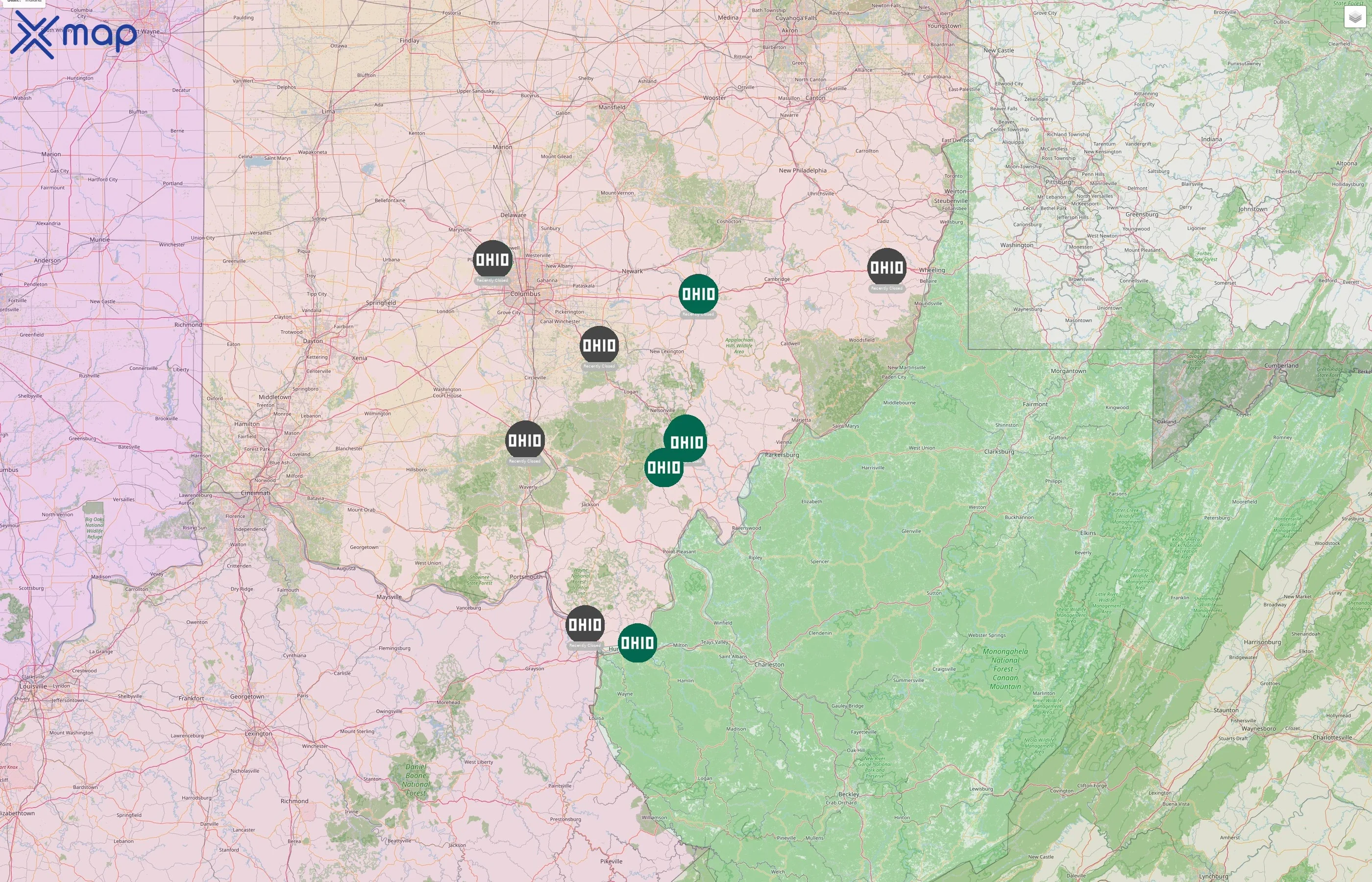Ohio University street hotspots