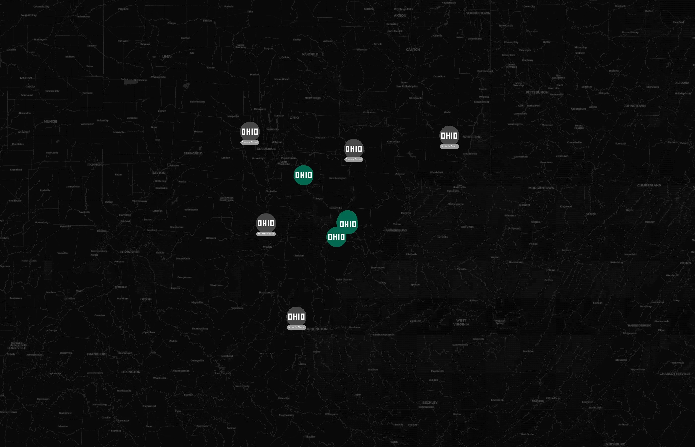 Ohio University city distribution