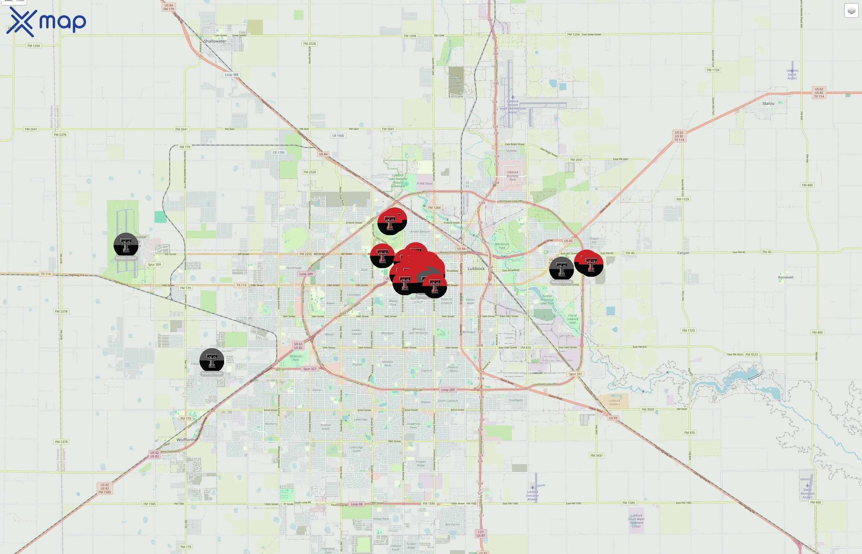 Texas Tech University traffic data
