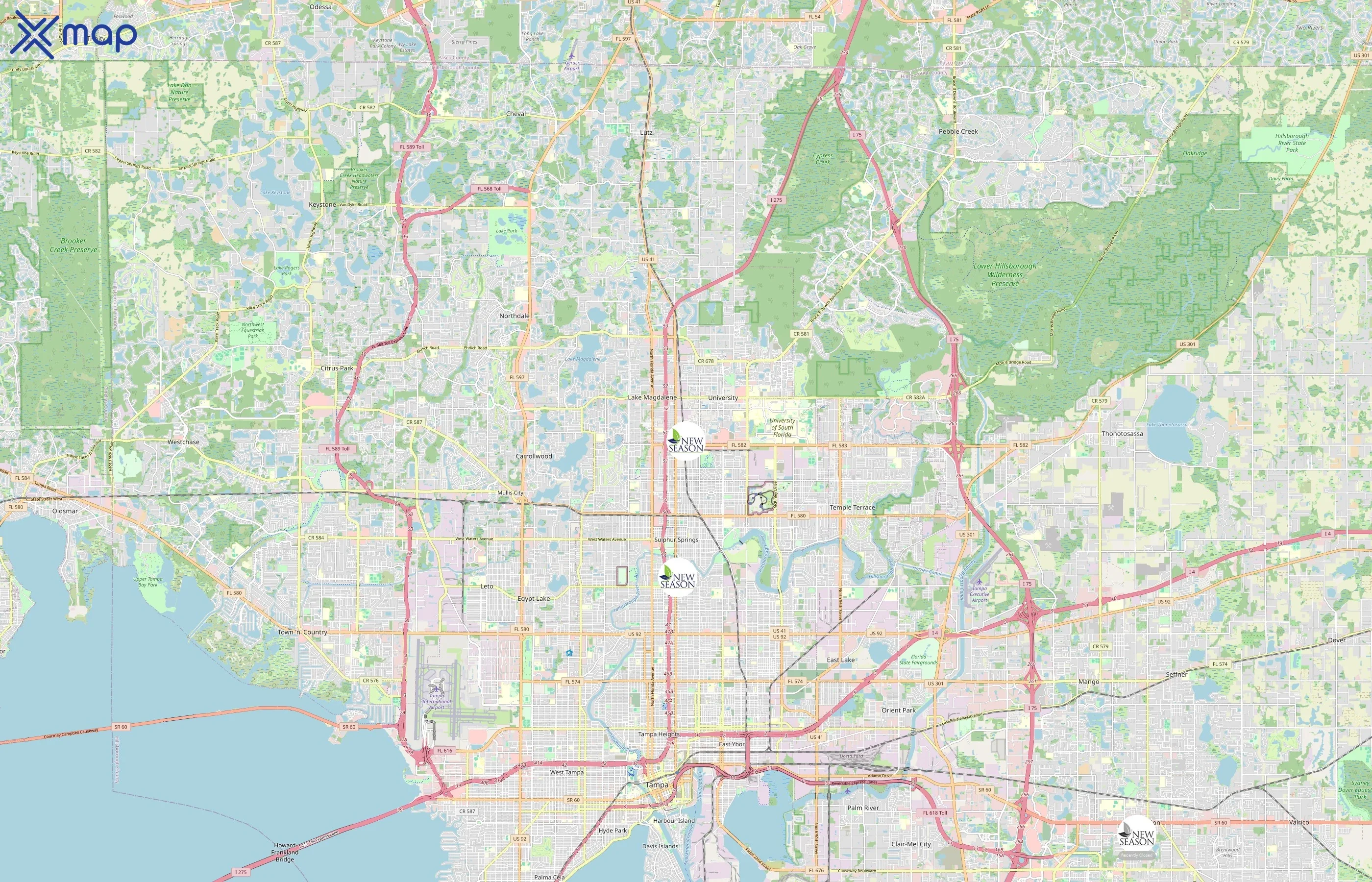 New Season Treatment Center area coverage