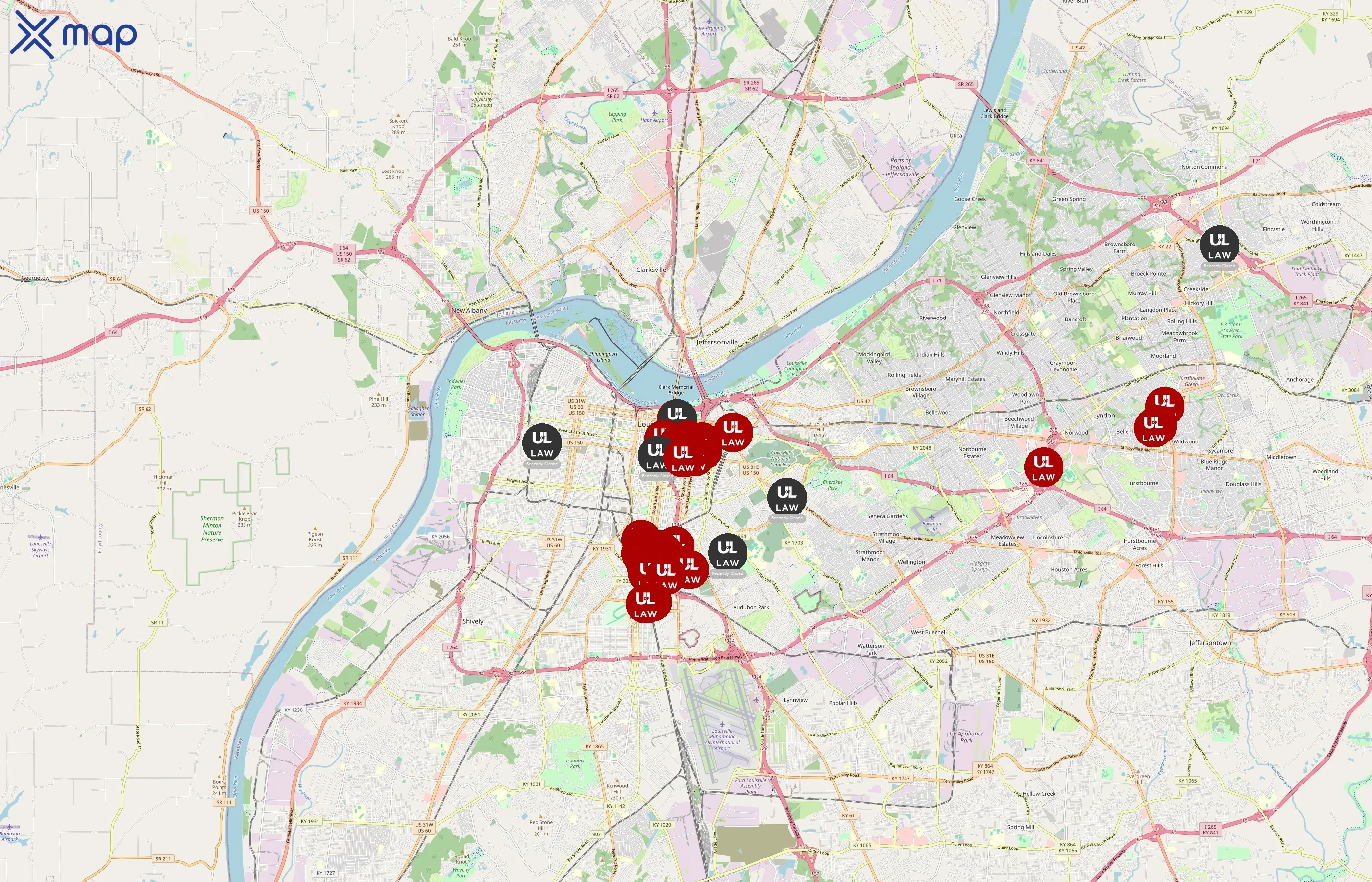 University of Louisville area coverage