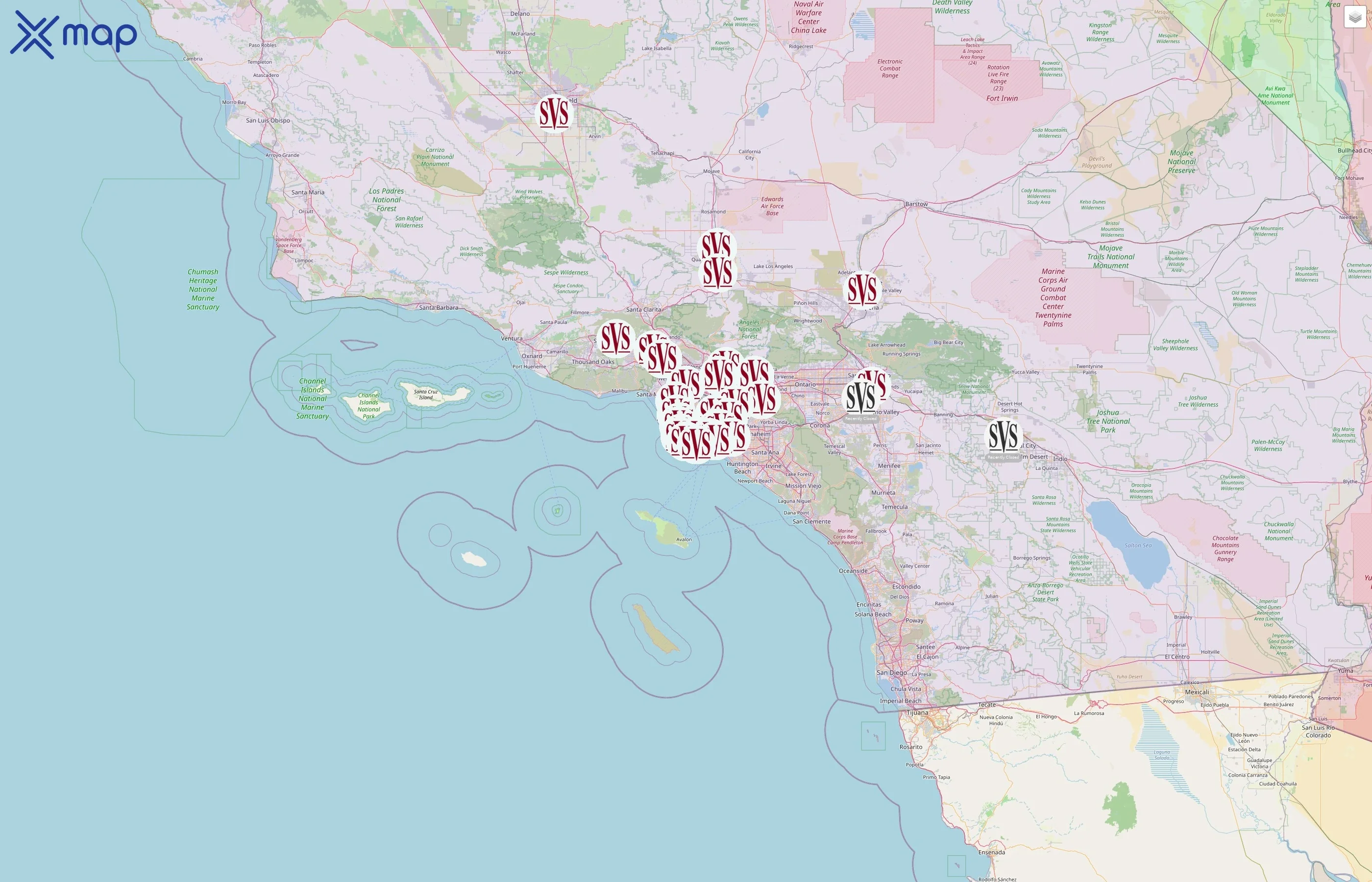 Social Vocational Services street hotspots