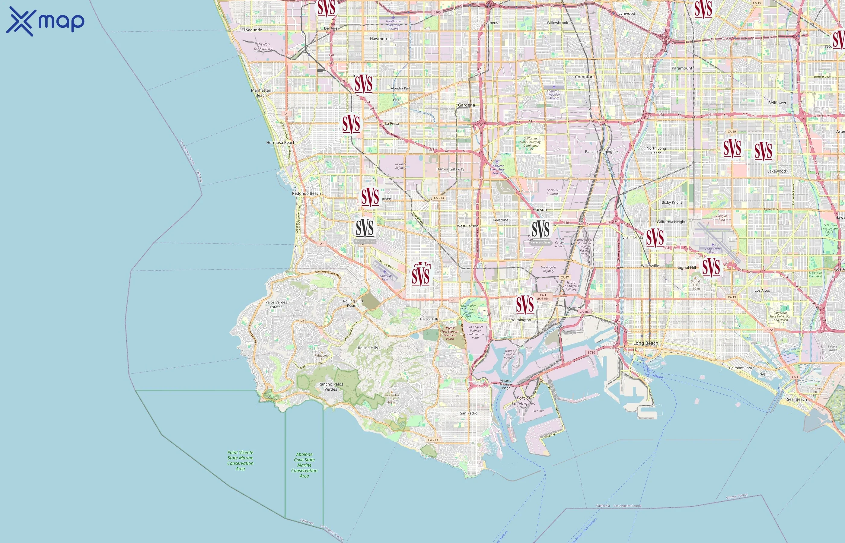 Social Vocational Services area coverage