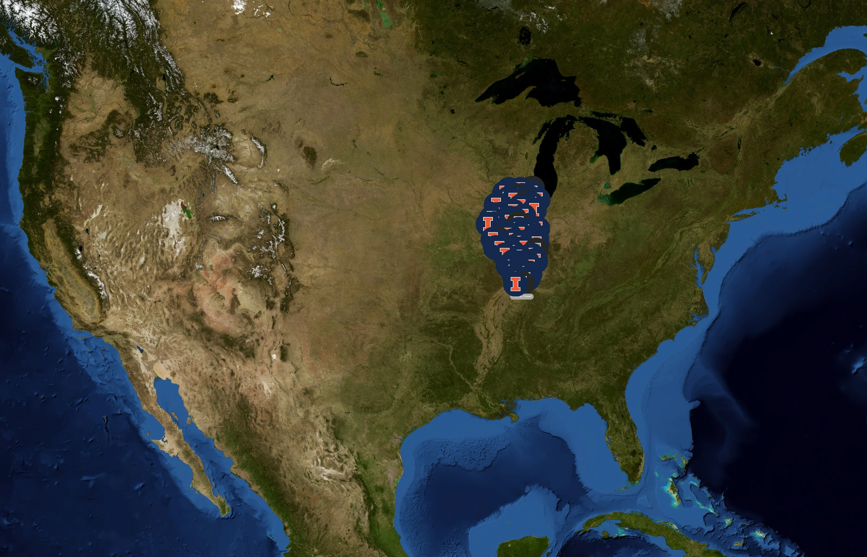 University of Illinois Extension state distribution