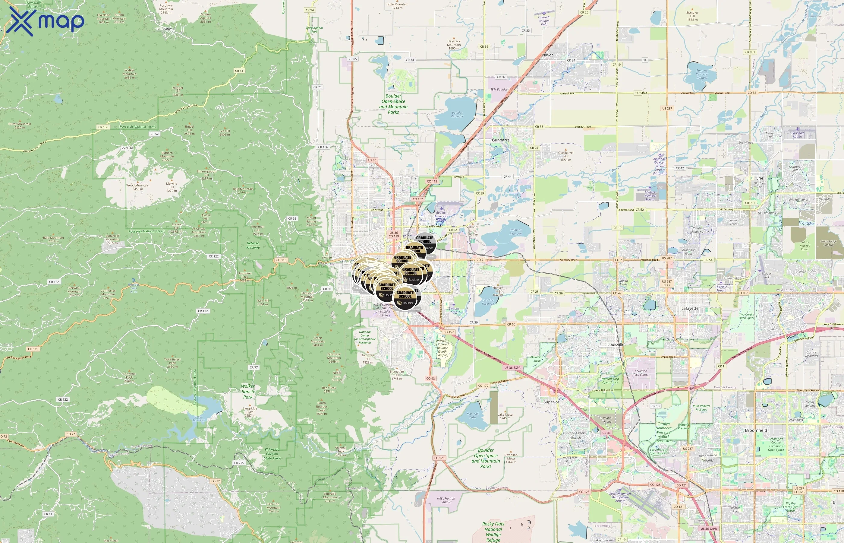 University of Colorado Boulder area coverage