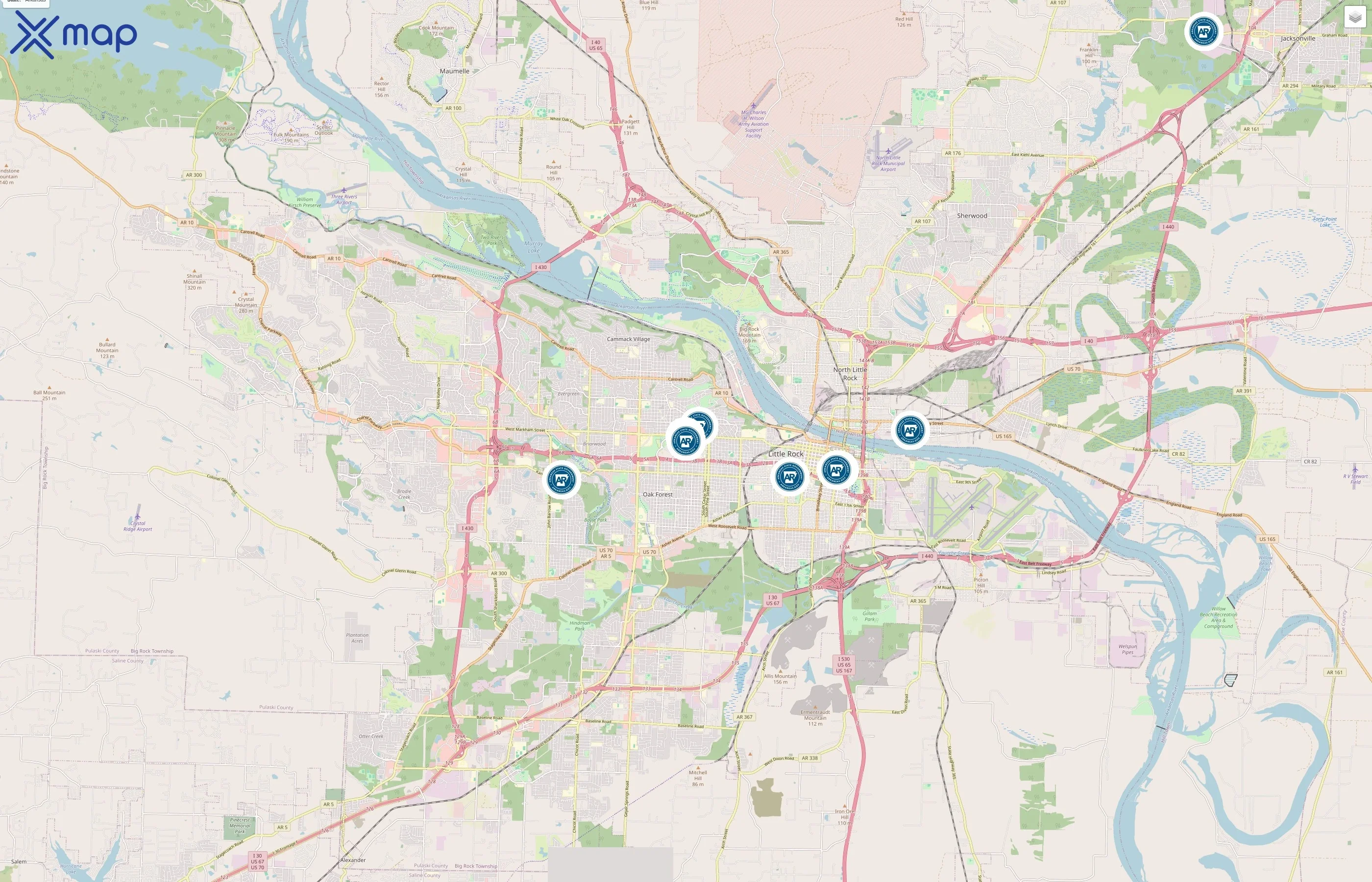Arkansas Department of Human Services traffic data