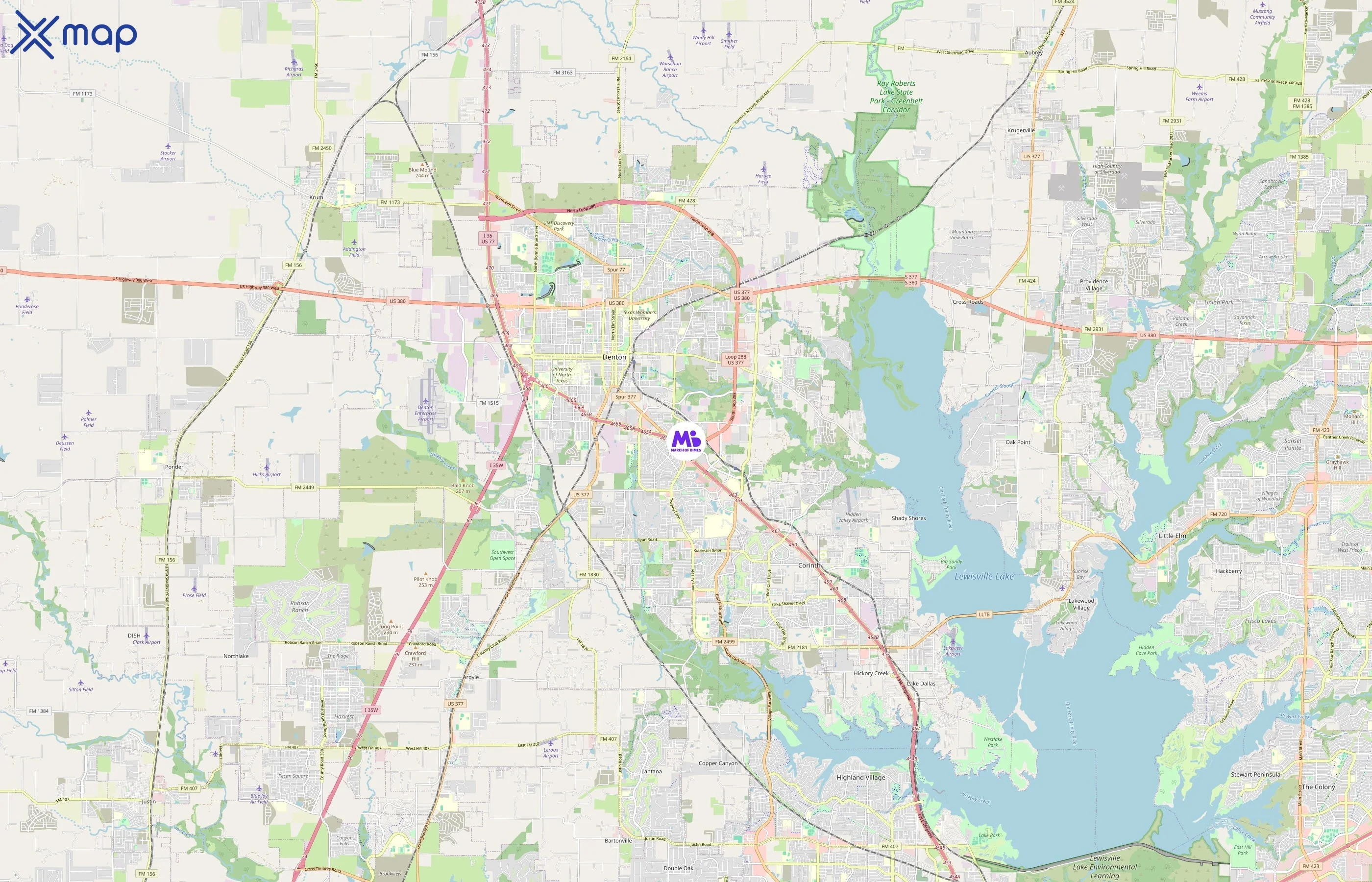 March of Dimes area coverage