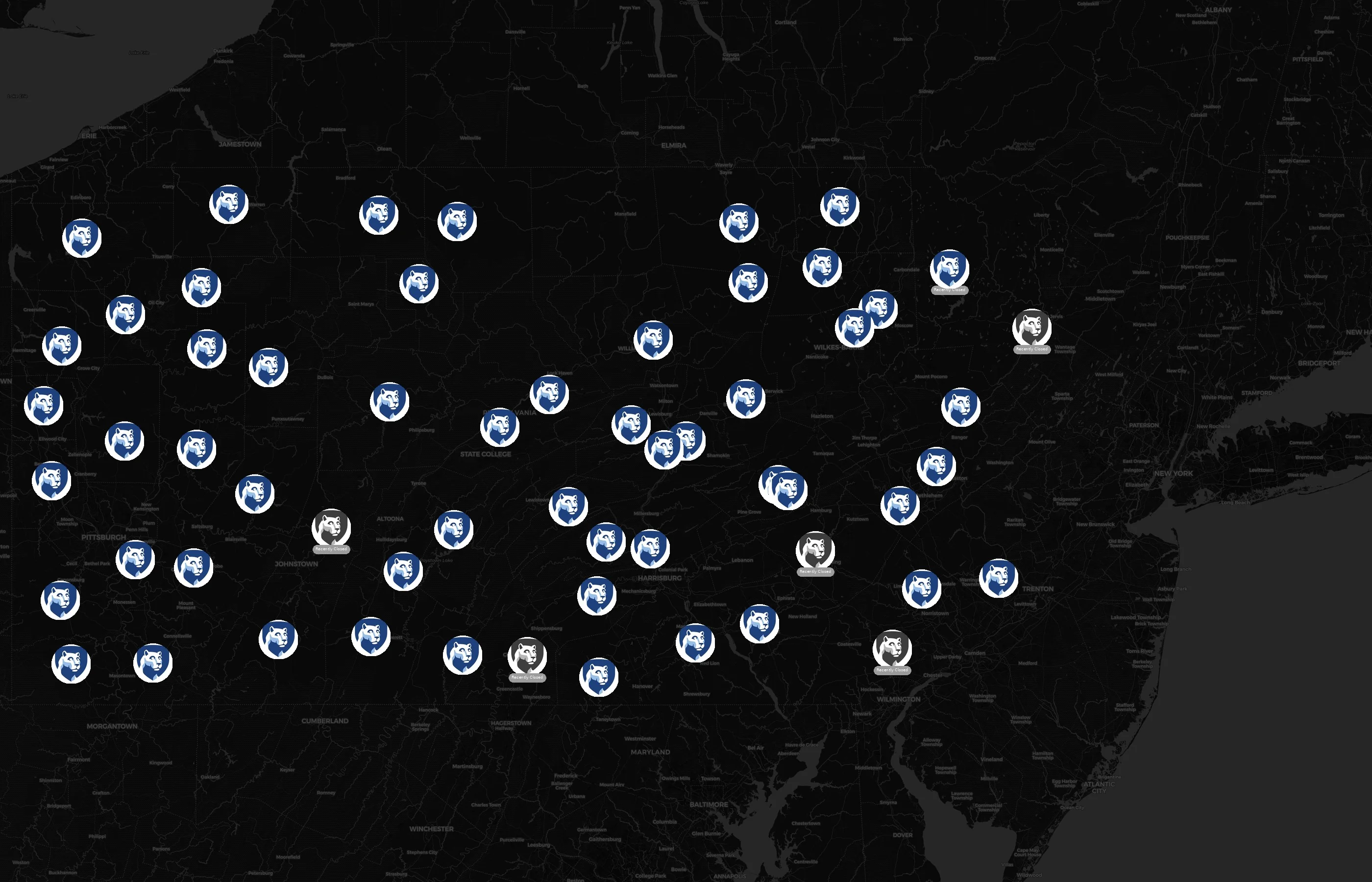 Penn State Extension city distribution