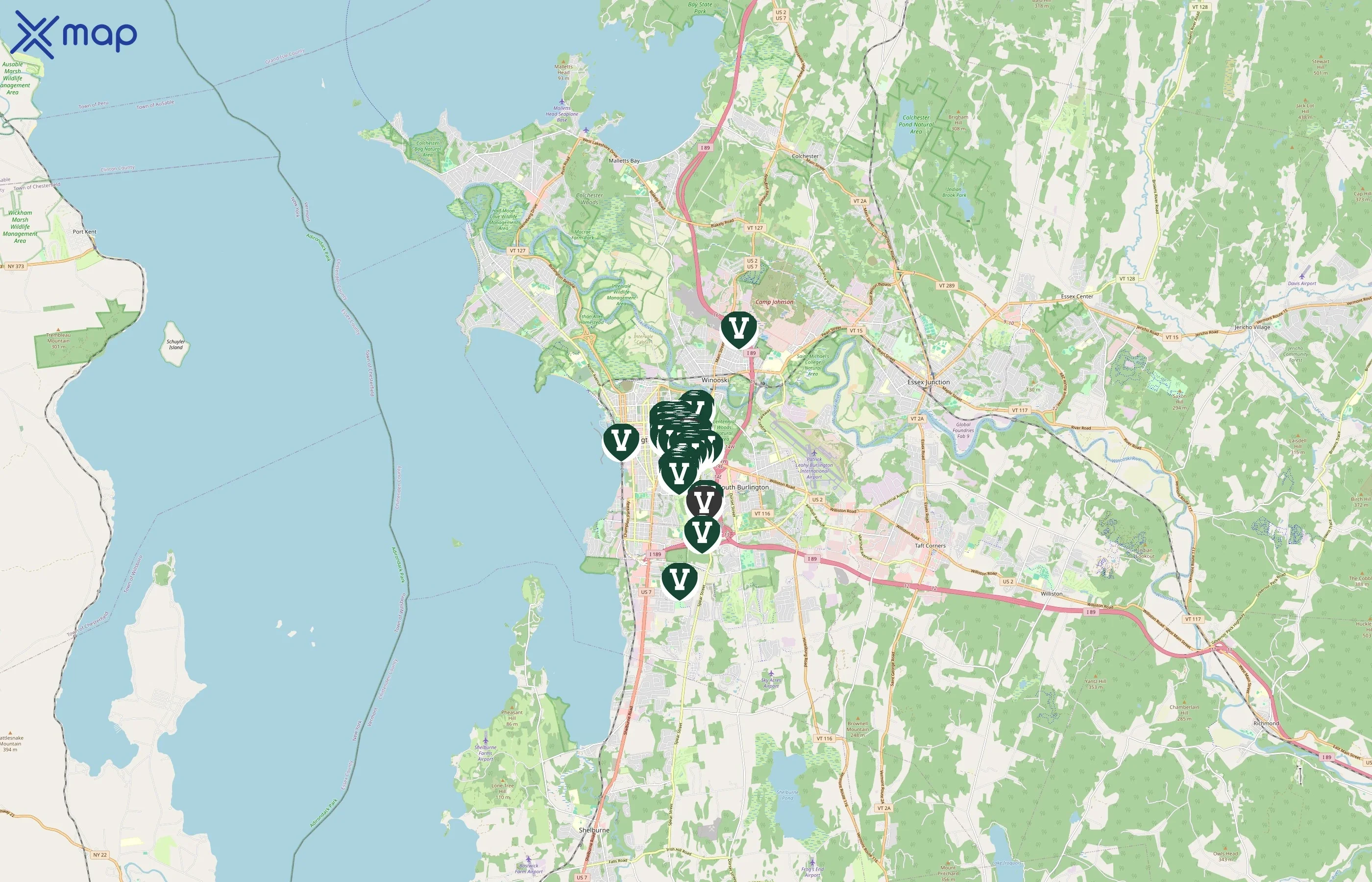 University of Vermont area coverage