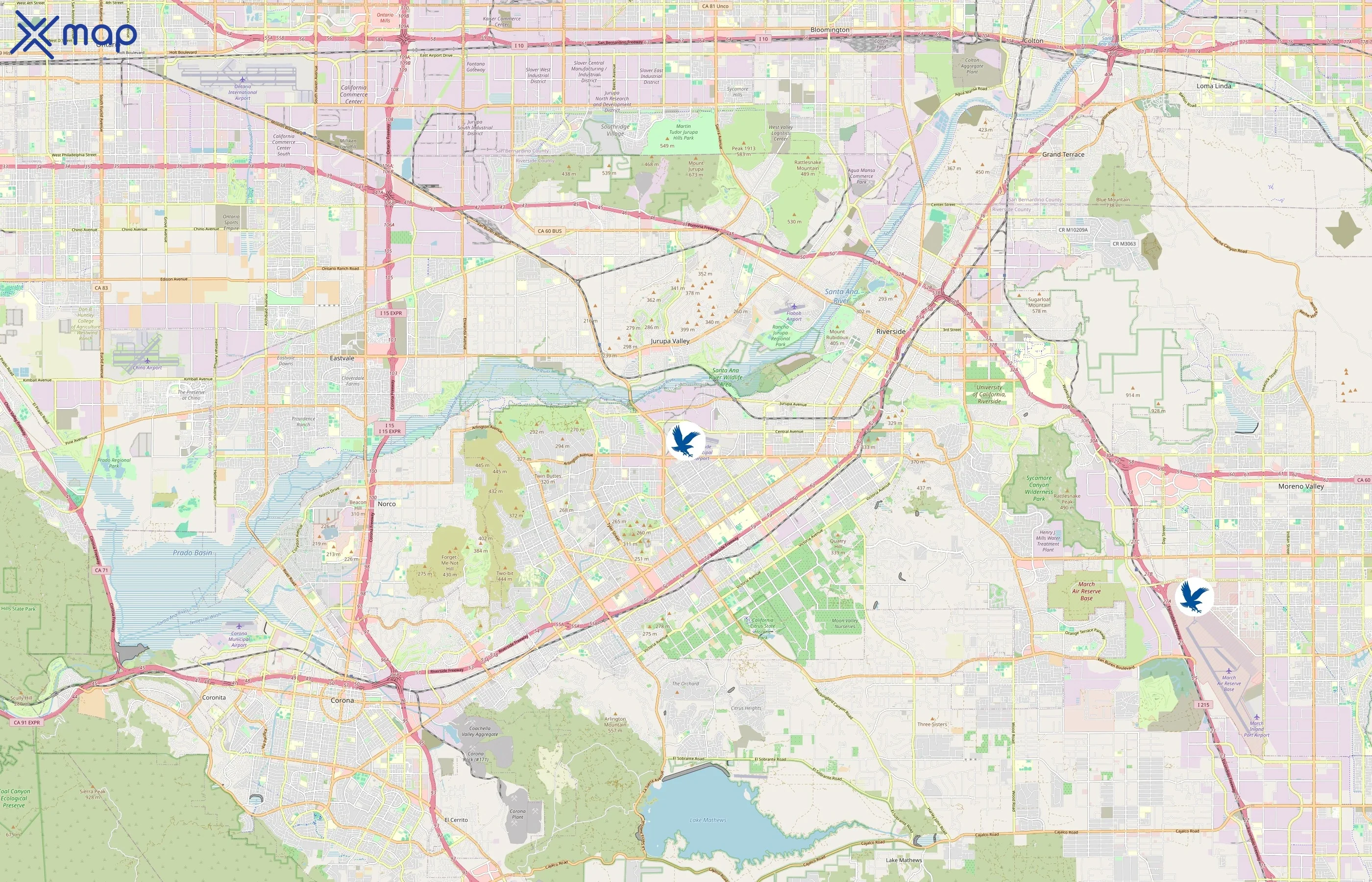 Embry-Riddle Aeronautical University area coverage