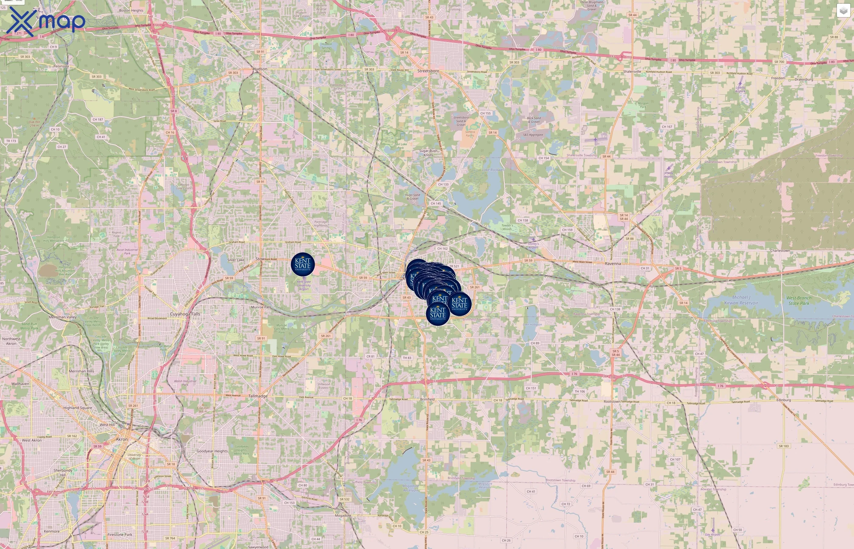 Kent State University traffic data