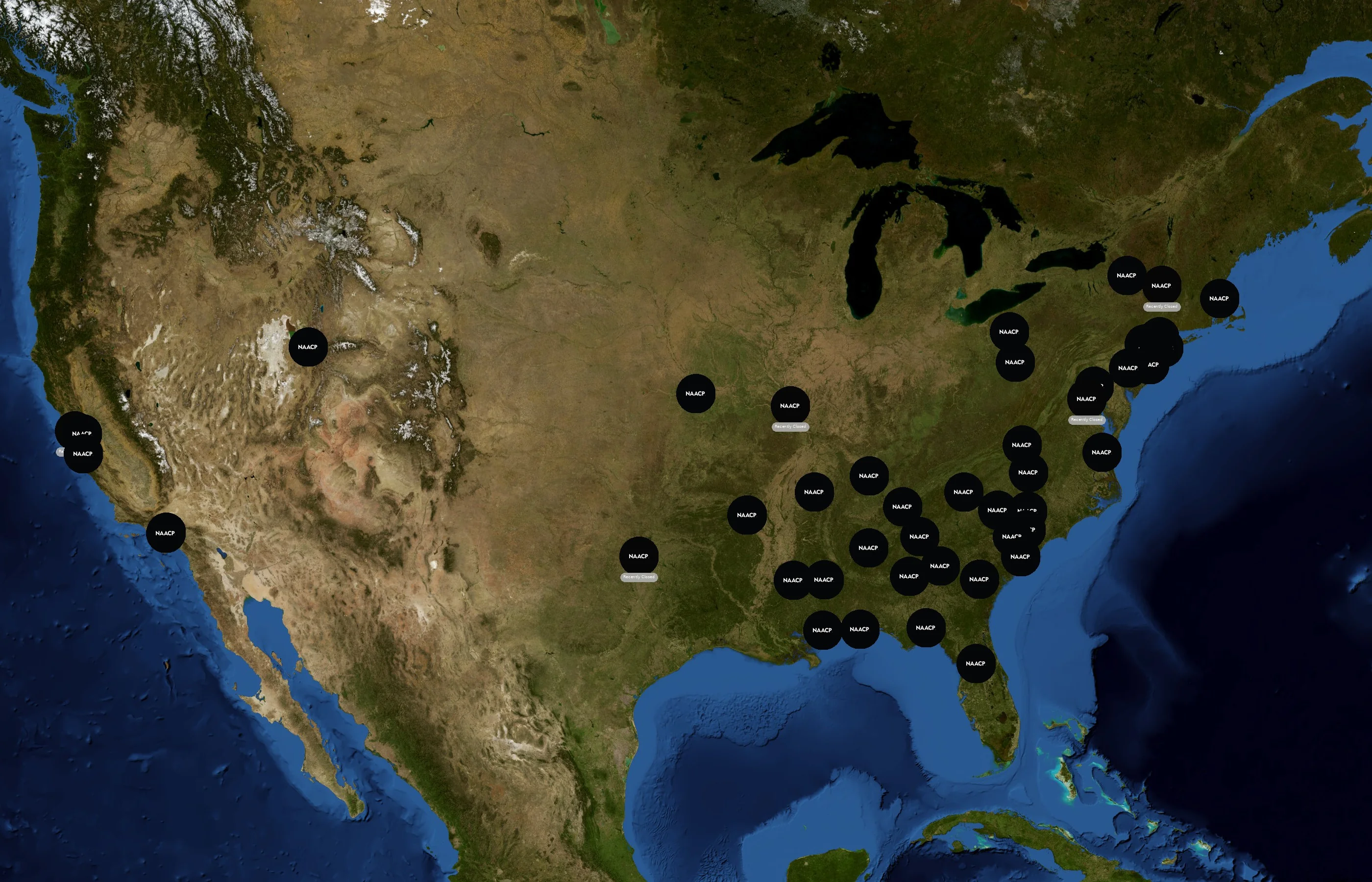 NAACP state distribution