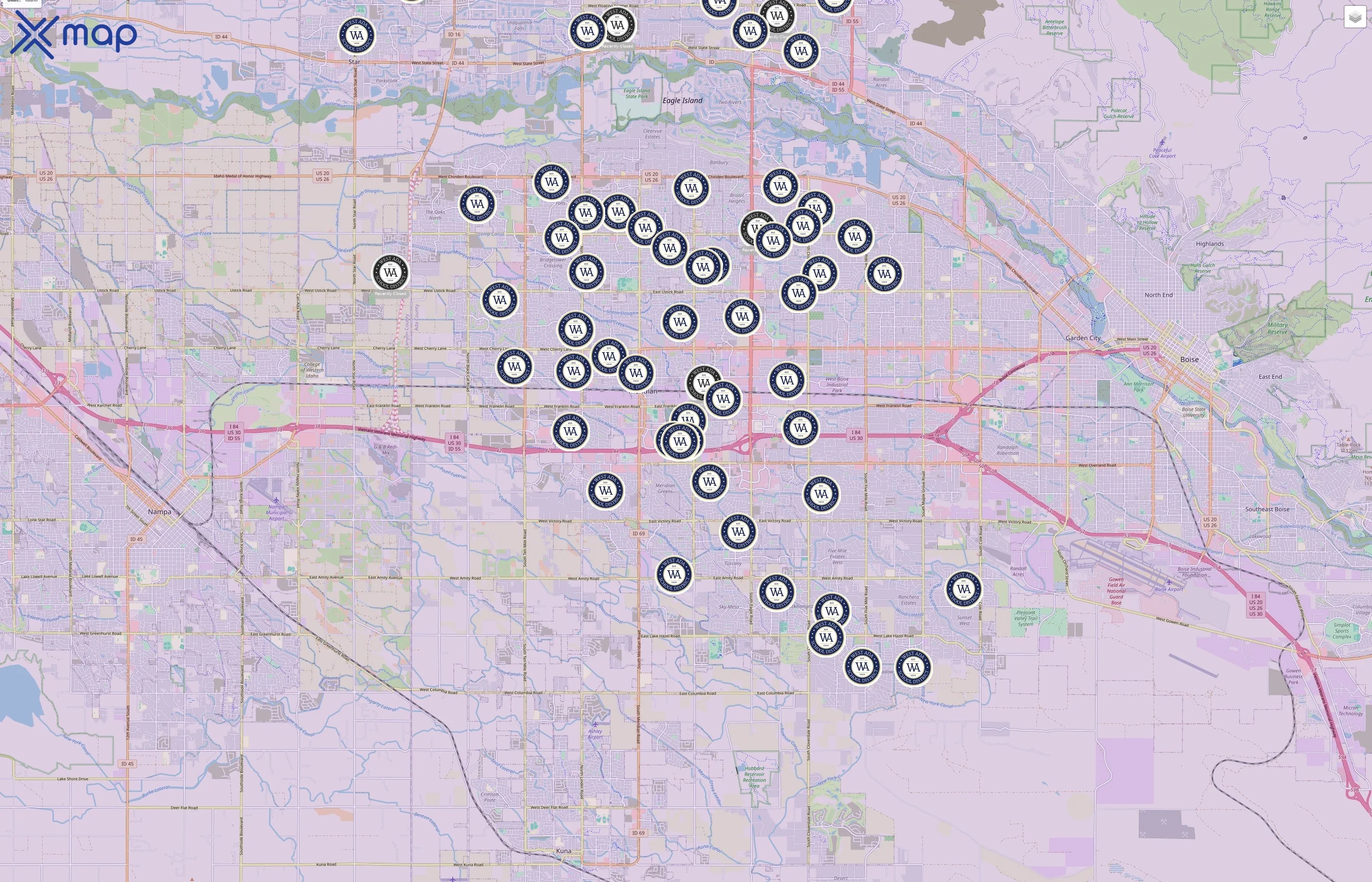 West Ada School District traffic data