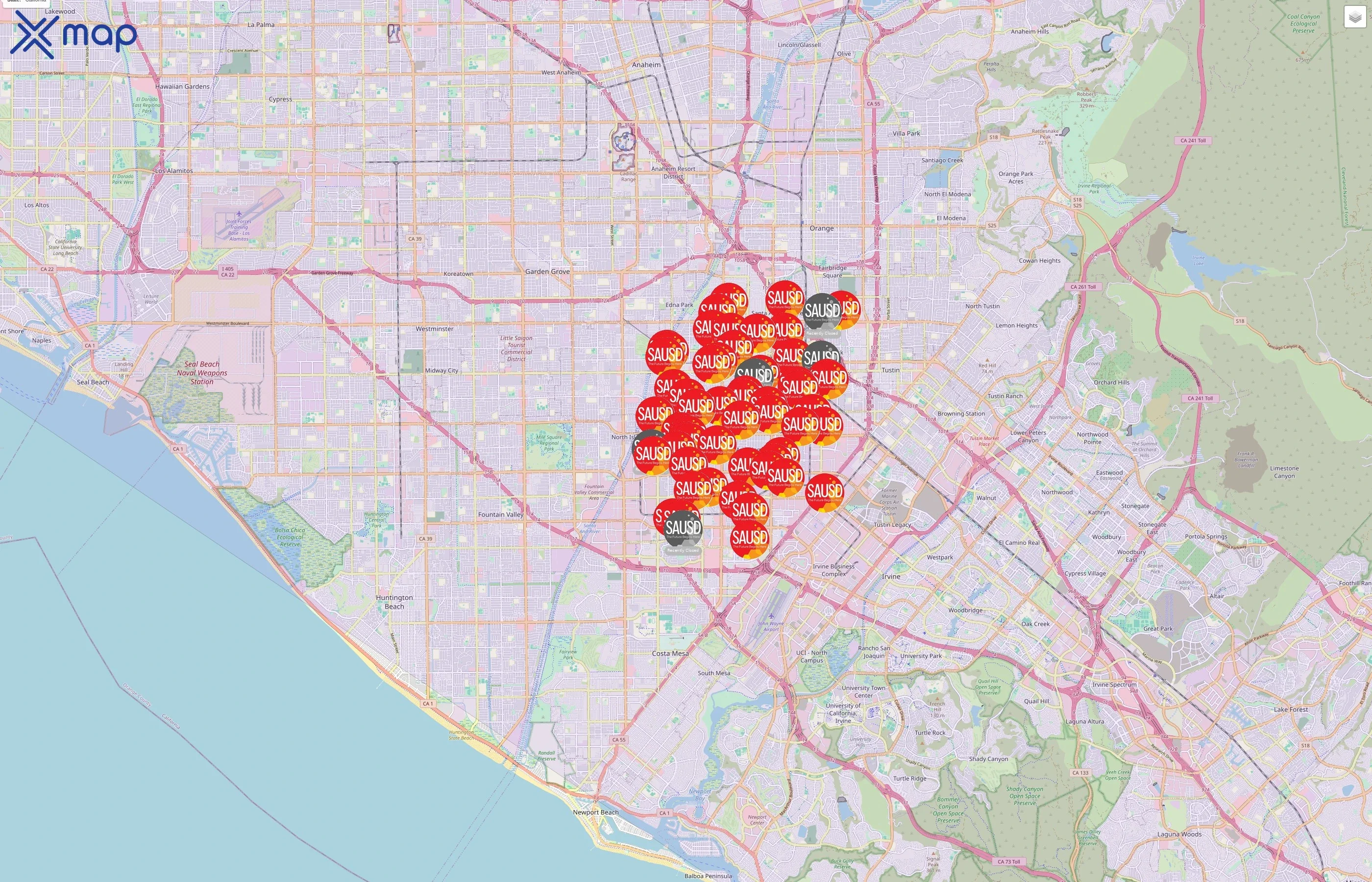 Santa Ana Unified School District traffic data