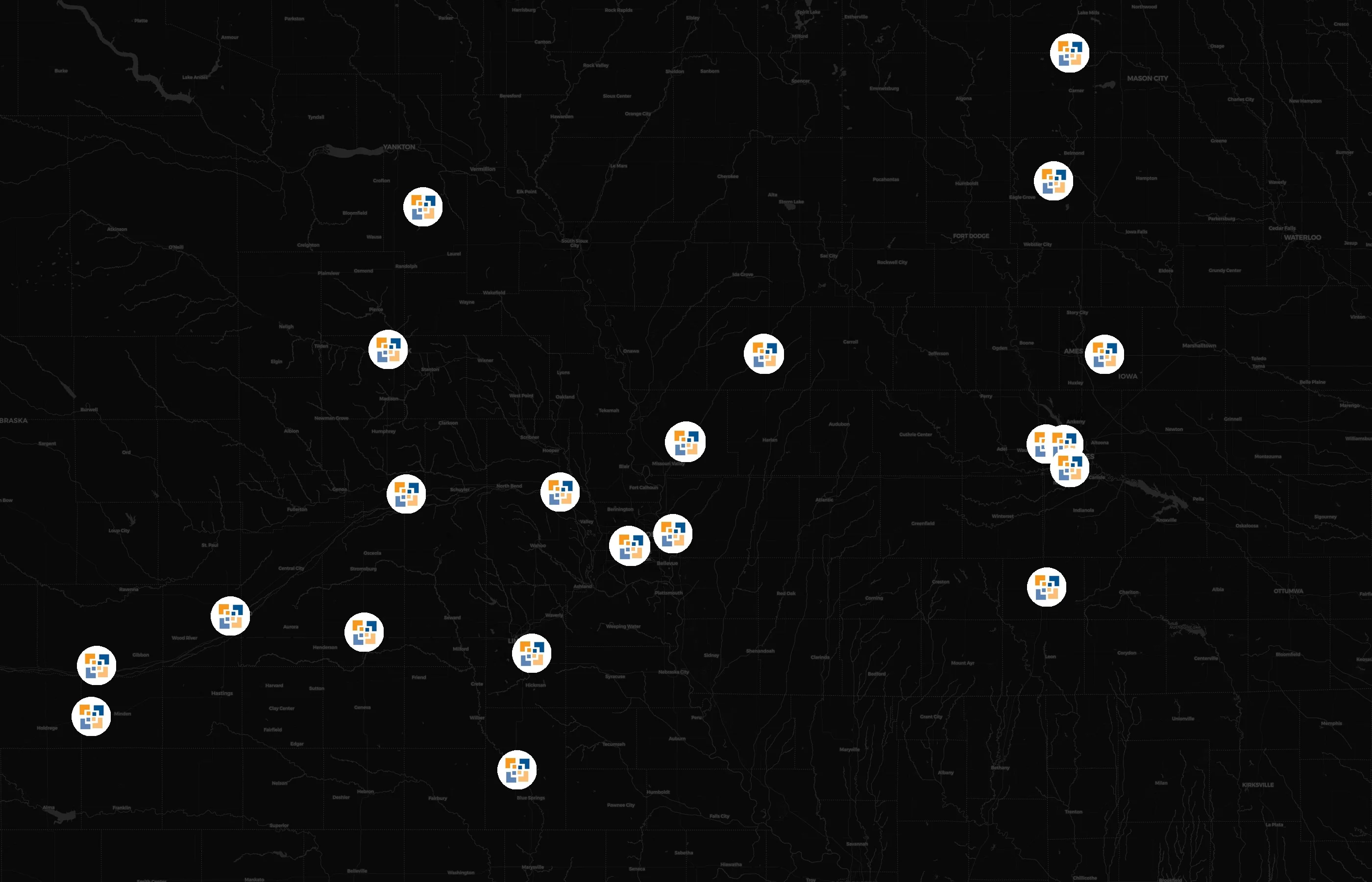 Mosaic city distribution
