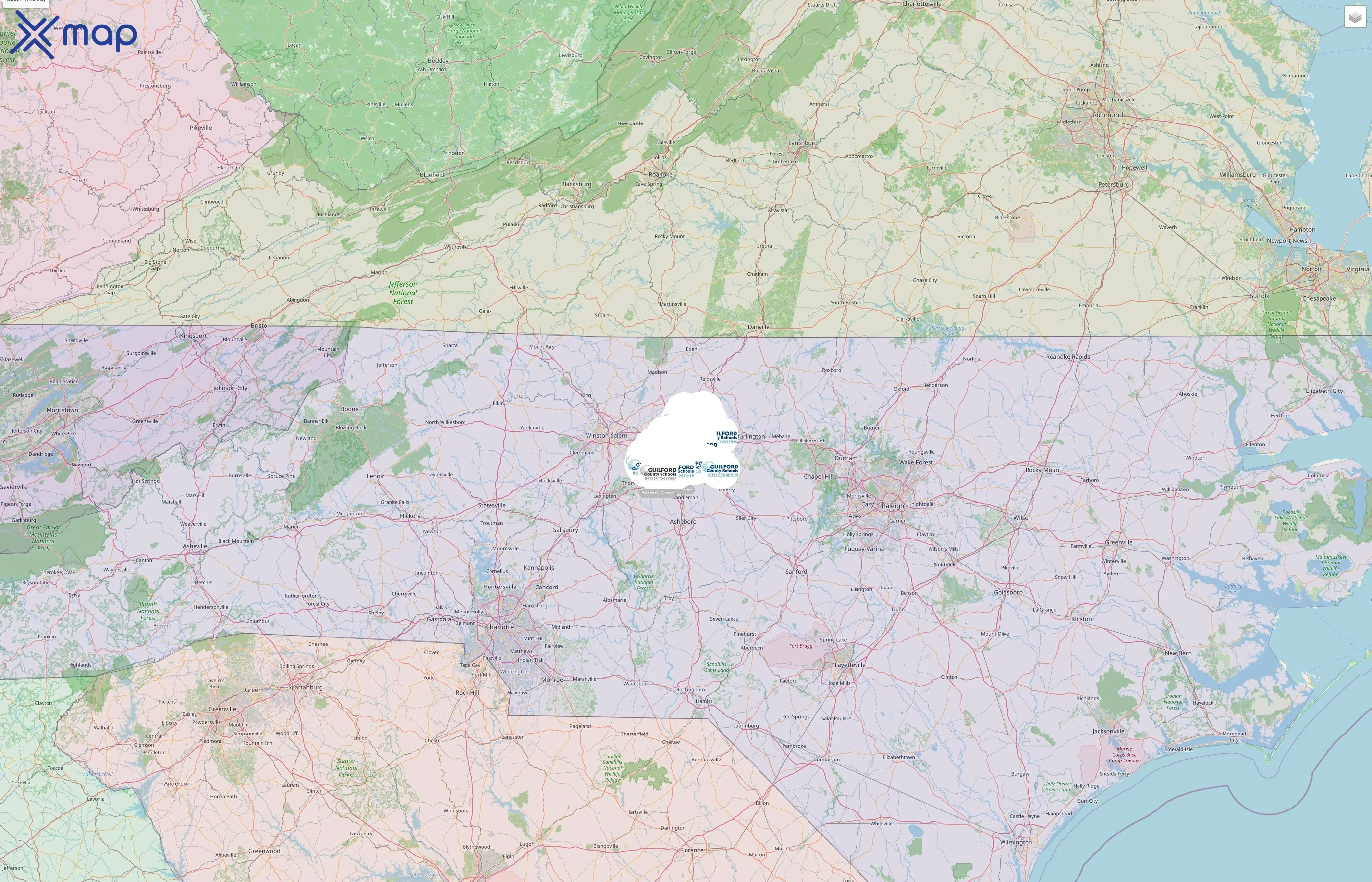 Guilford County Schools street hotspots