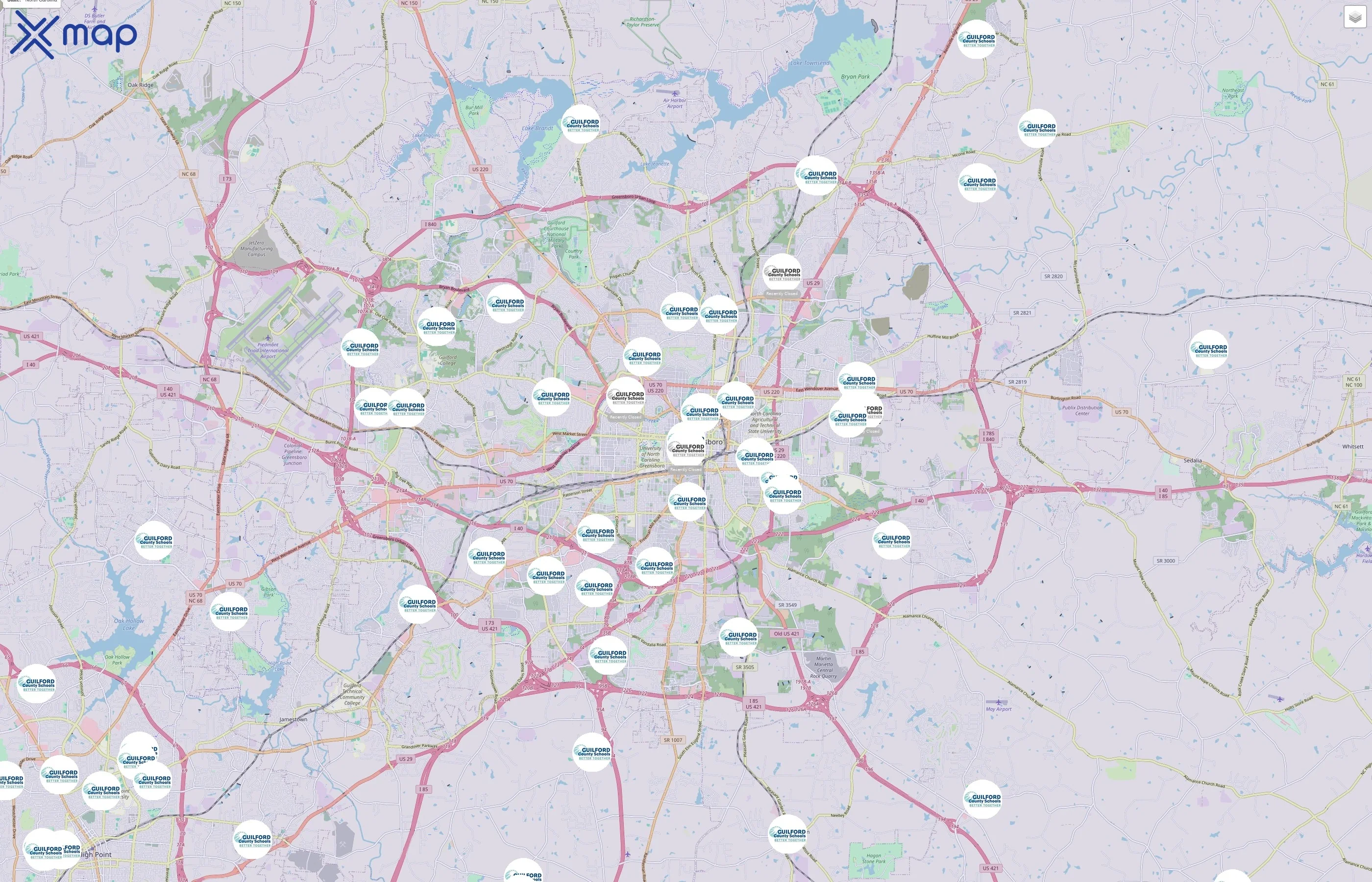 Guilford County Schools traffic data