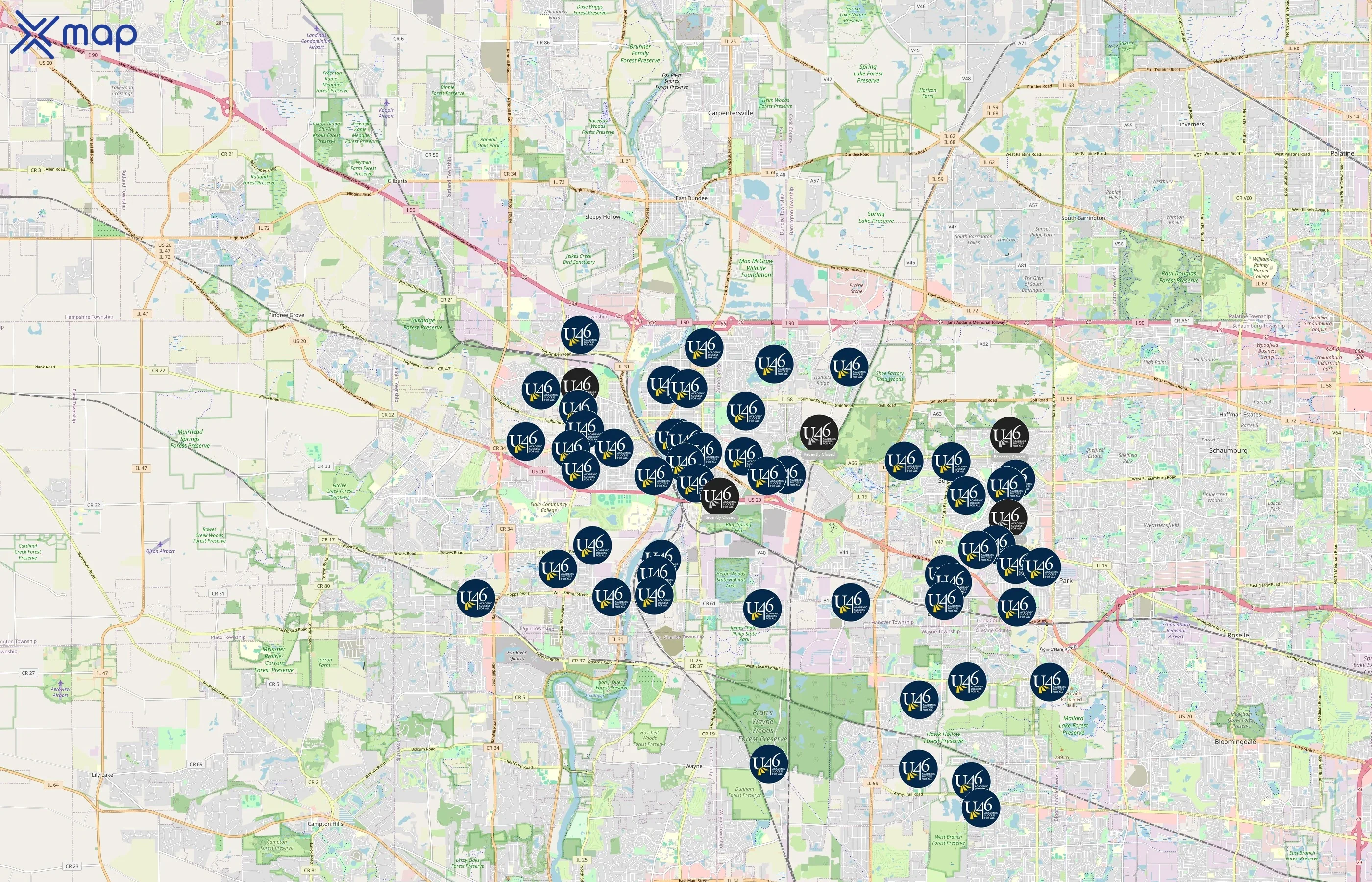 School District U-46 area coverage