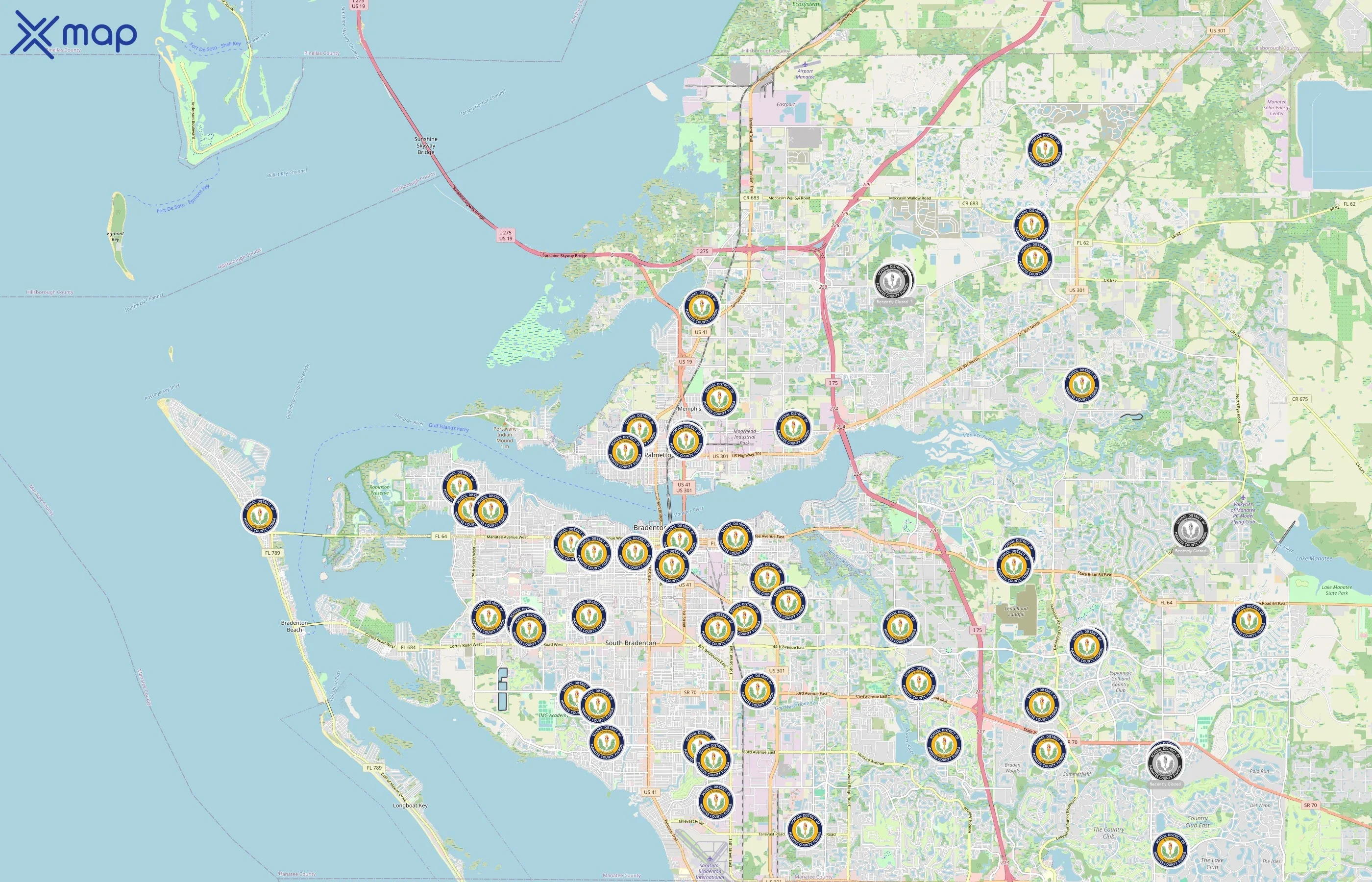 School District of Manatee County area coverage