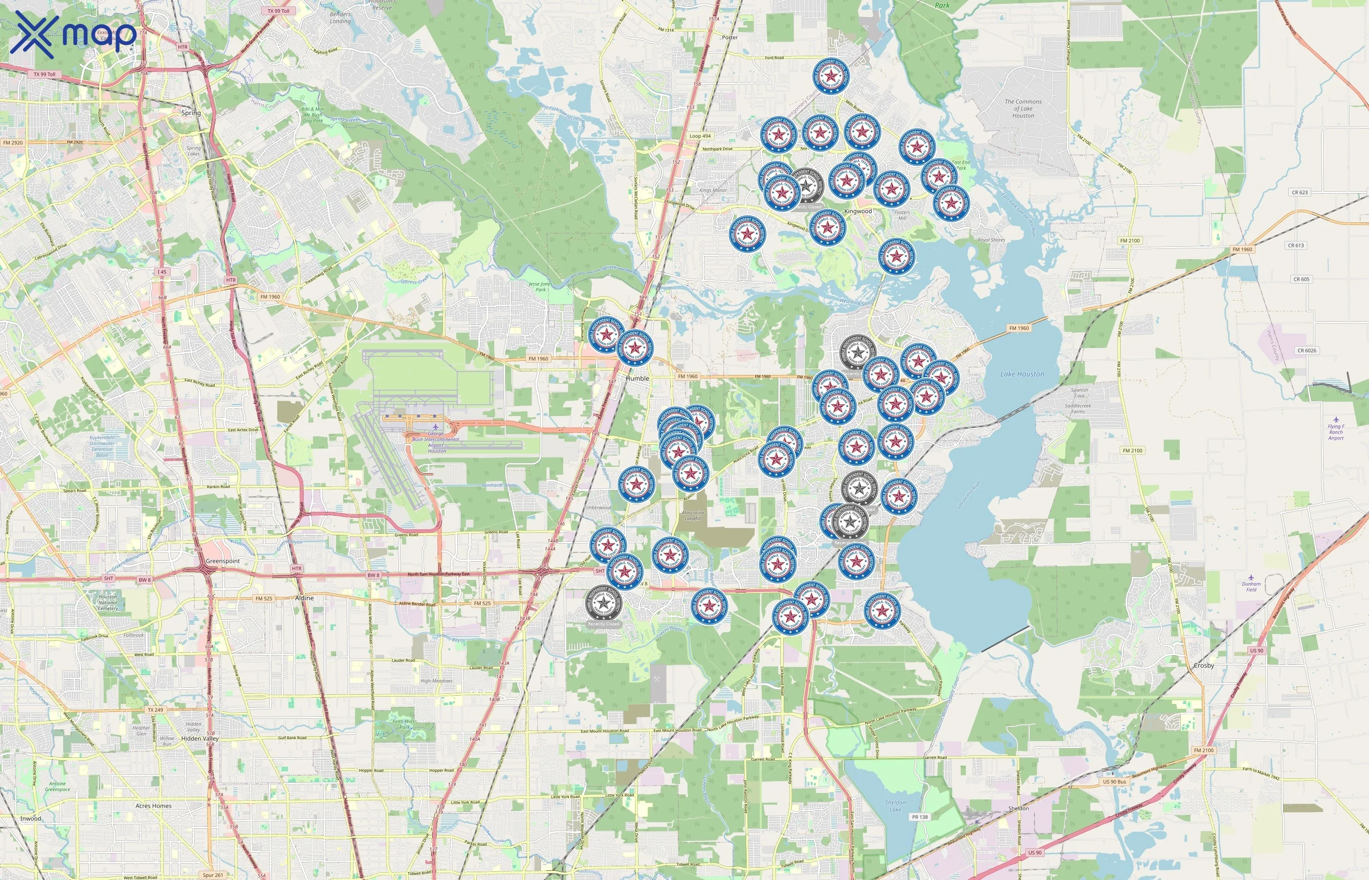 Humble Independent School District area coverage