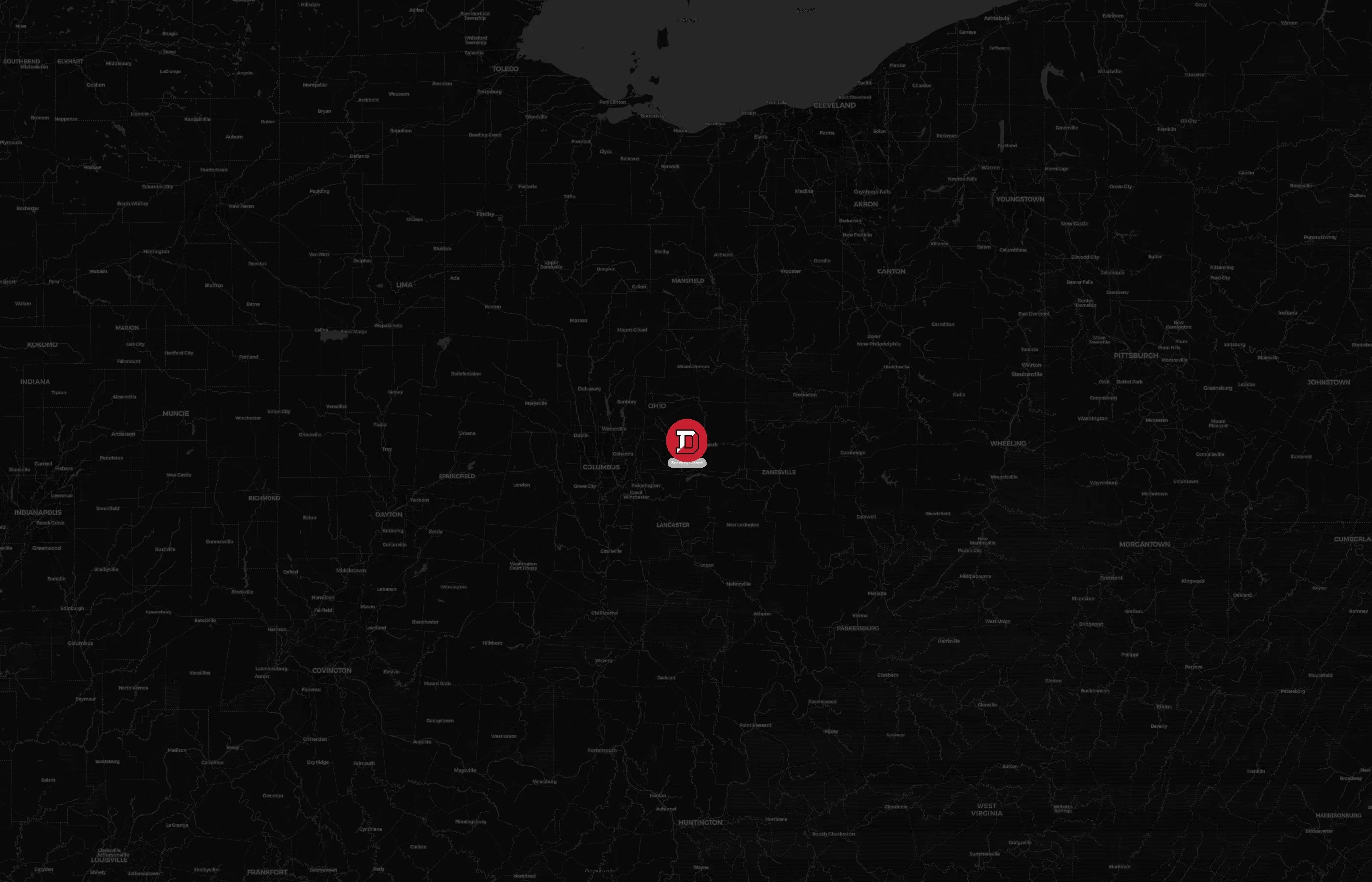 Denison University city distribution