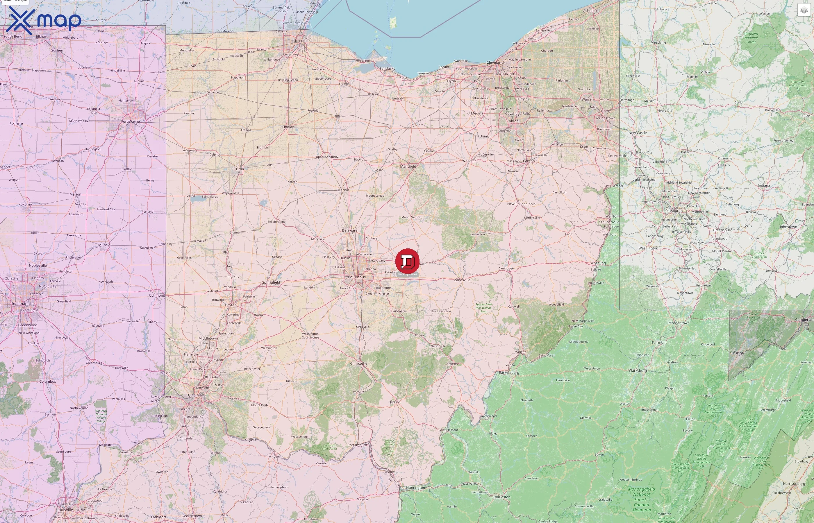 Denison University street hotspots