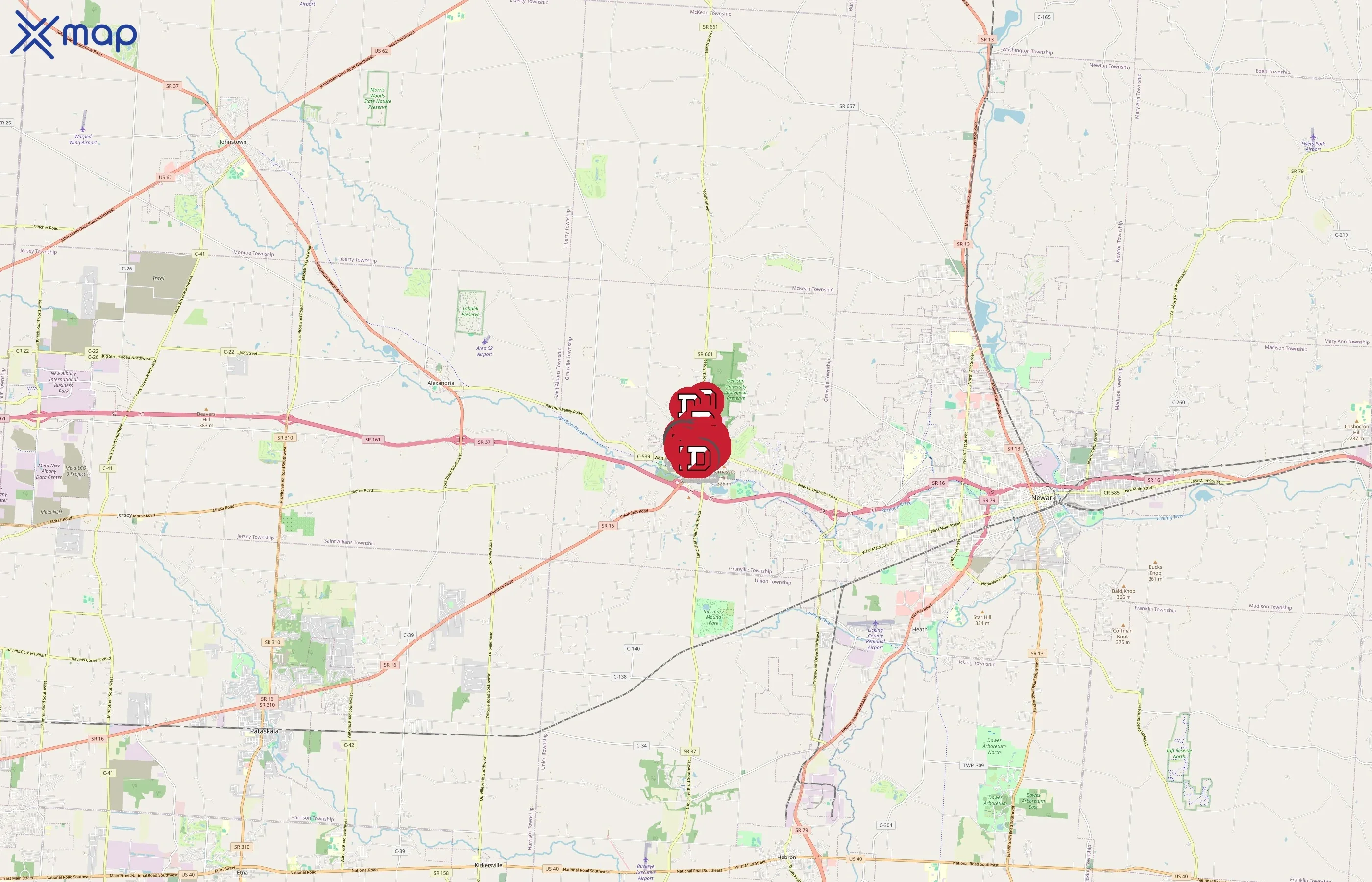 Denison University area coverage
