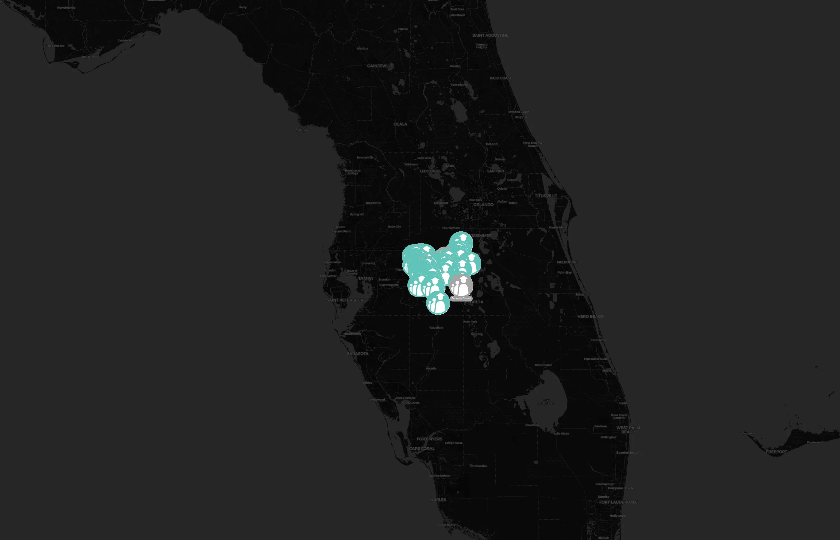 Polk County Public Schools city distribution