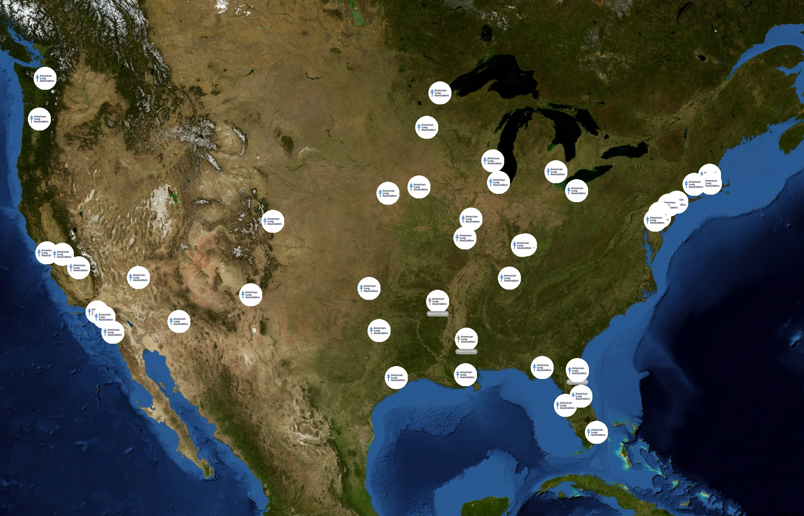 American Lung Association state distribution