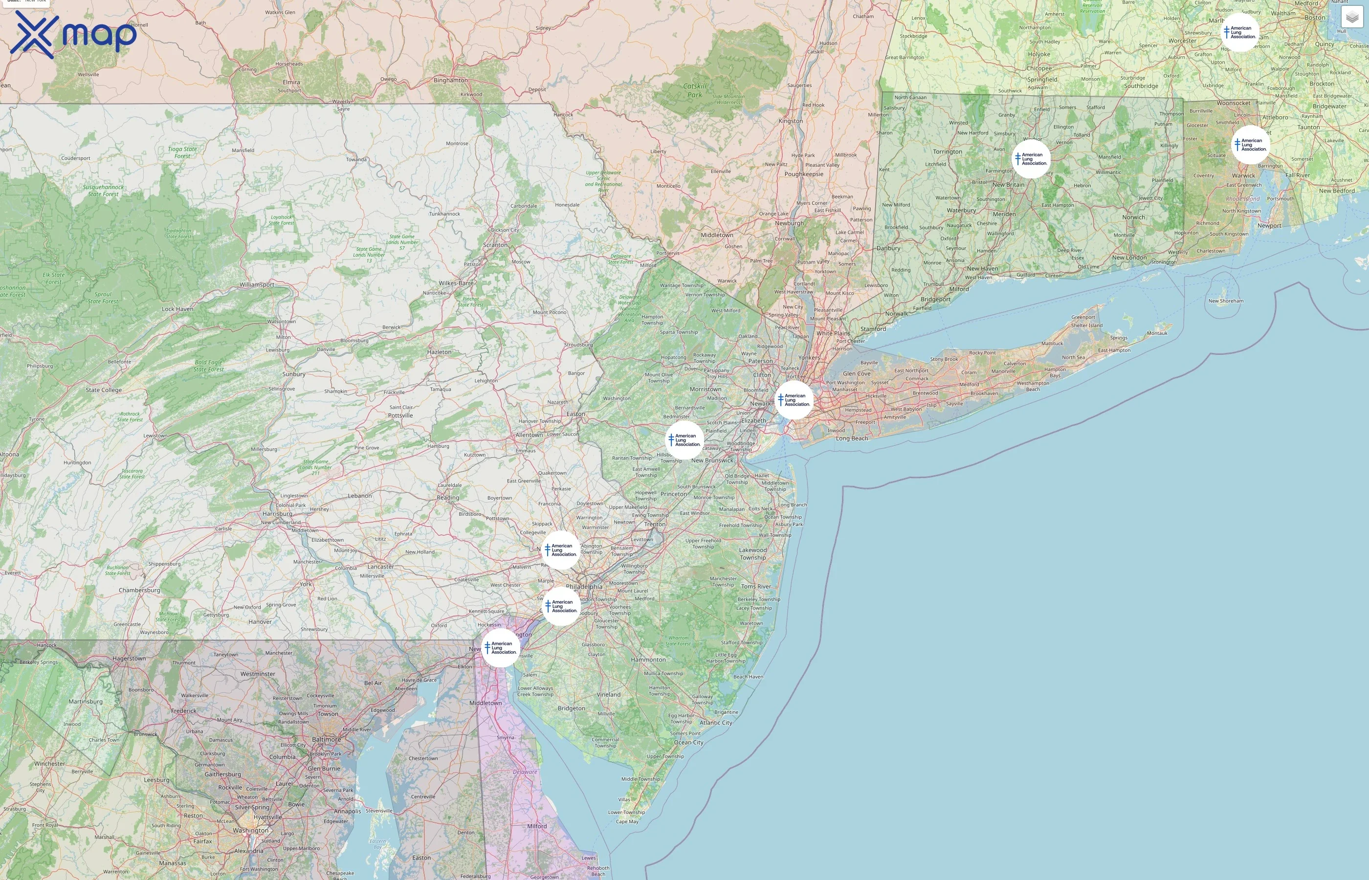 American Lung Association street hotspots