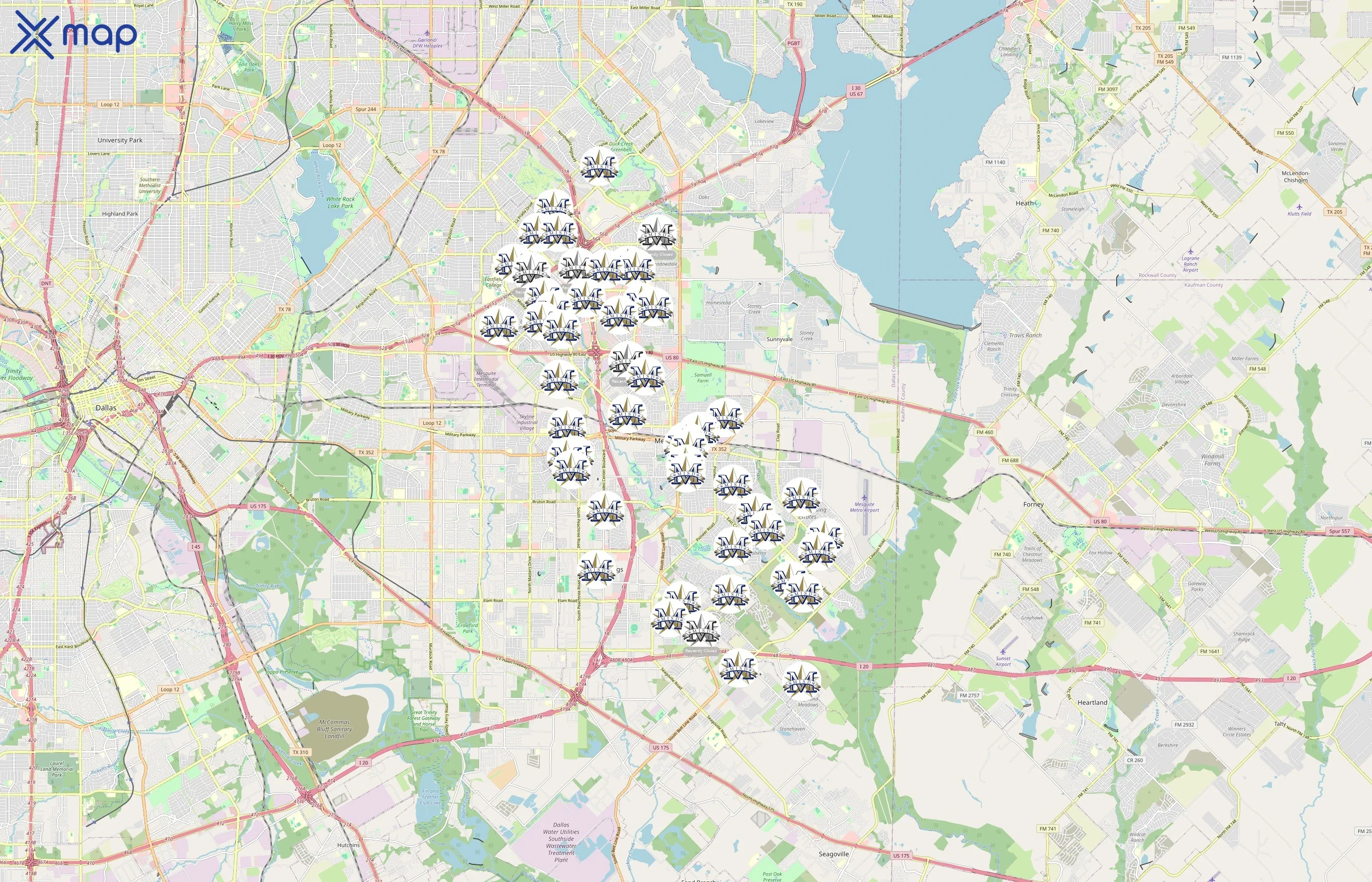 Mesquite Independent School District area coverage